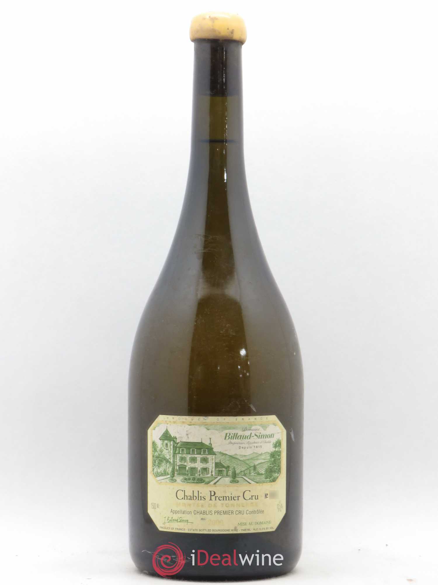 Chablis 1er Cru Montée de Tonnerre Billaud-Simon (Domaine) 2000 - Lot de 1 magnum - 0