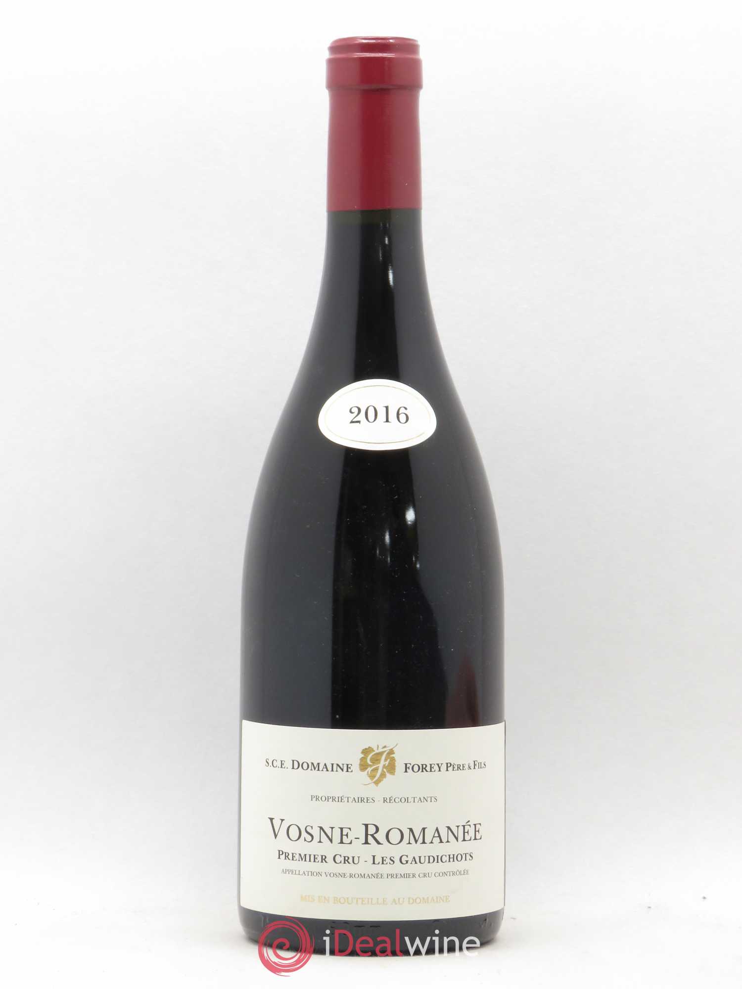 Vosne-Romanée 1er Cru Les Gaudichots Forey Père et Fils (Domaine) 2016 - Lot de 1 bouteille - 0