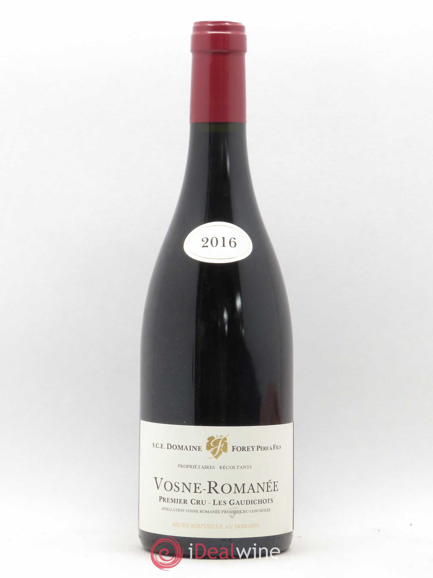 Vosne-Romanée 1er Cru Les Gaudichots Forey Père et Fils (Domaine) 2016 - Lot de 1 bouteille - 0