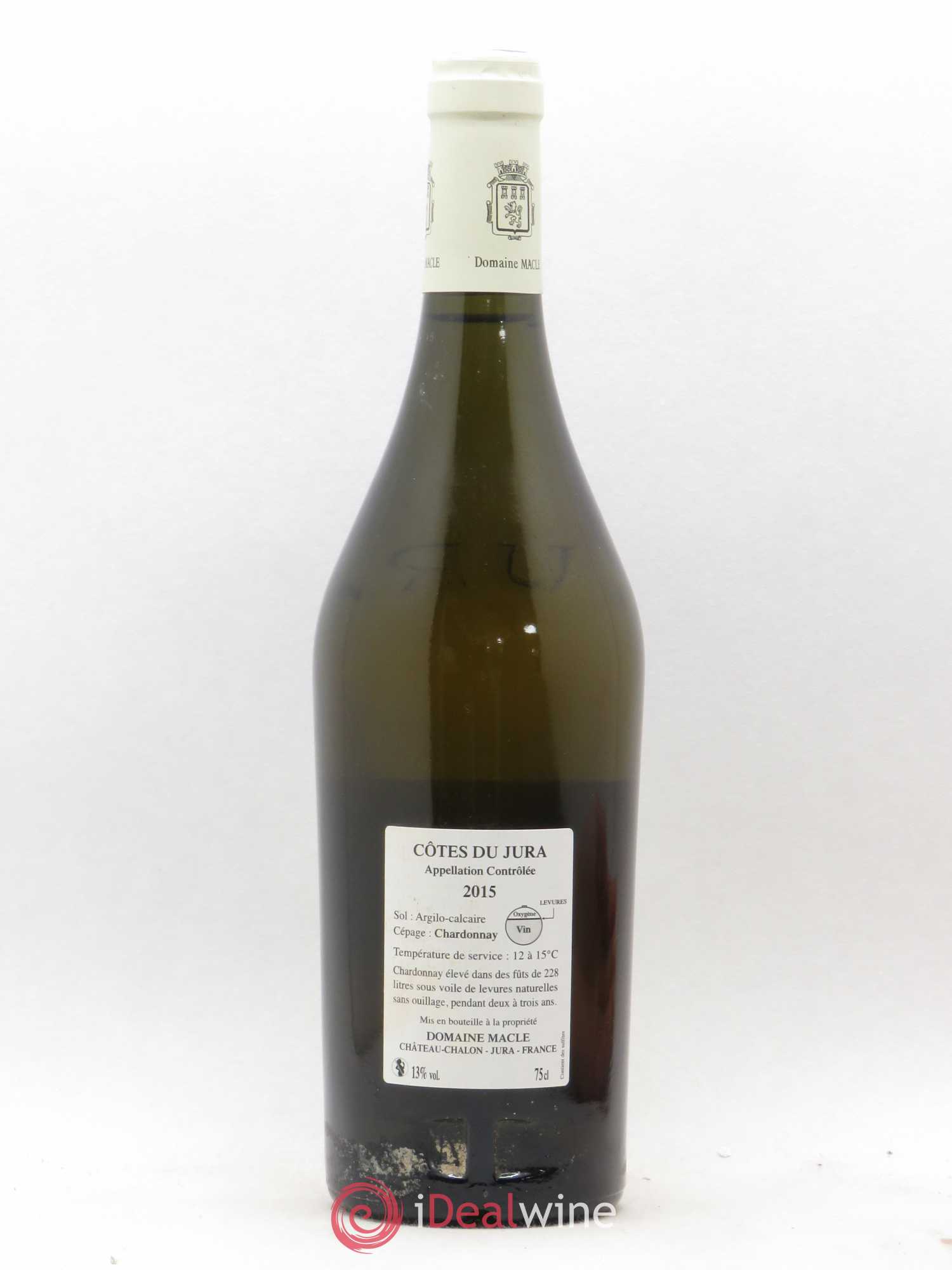 Côtes du Jura Chardonnay sous voile Jean Macle 2015 - Lot de 1 bouteille - 1