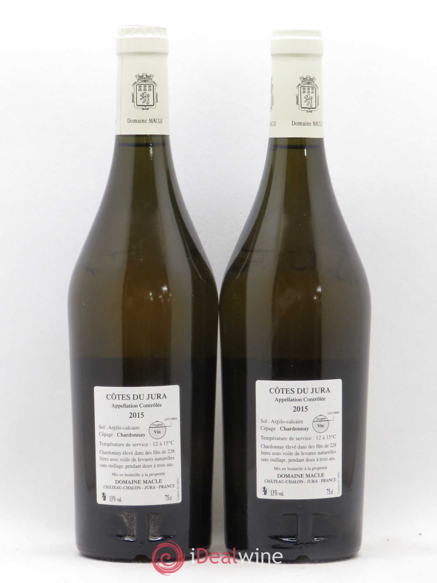 Côtes du Jura Chardonnay sous voile Jean Macle 2015 - Lot de 2 bouteilles - 1