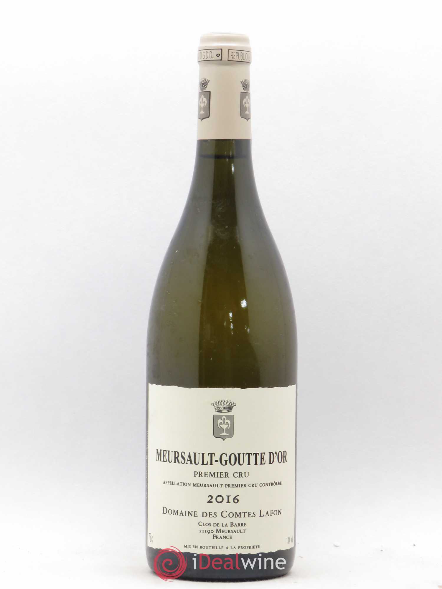 Meursault 1er Cru Goutte d'Or Comtes Lafon (Domaine des) 2016 - Lot de 1 bouteille - 0