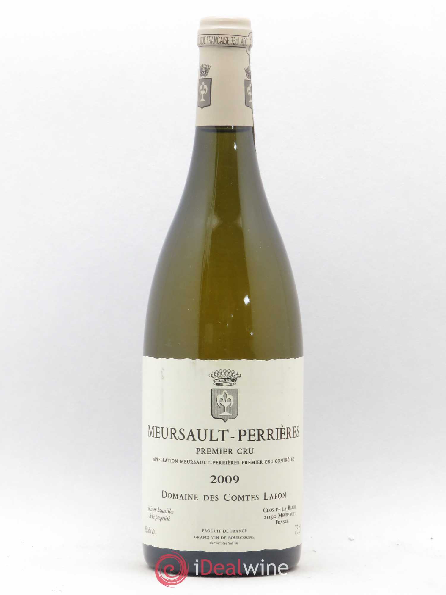 Meursault 1er Cru Perrières Comtes Lafon (Domaine des) 2009 - Lot de 1 bouteille - 0