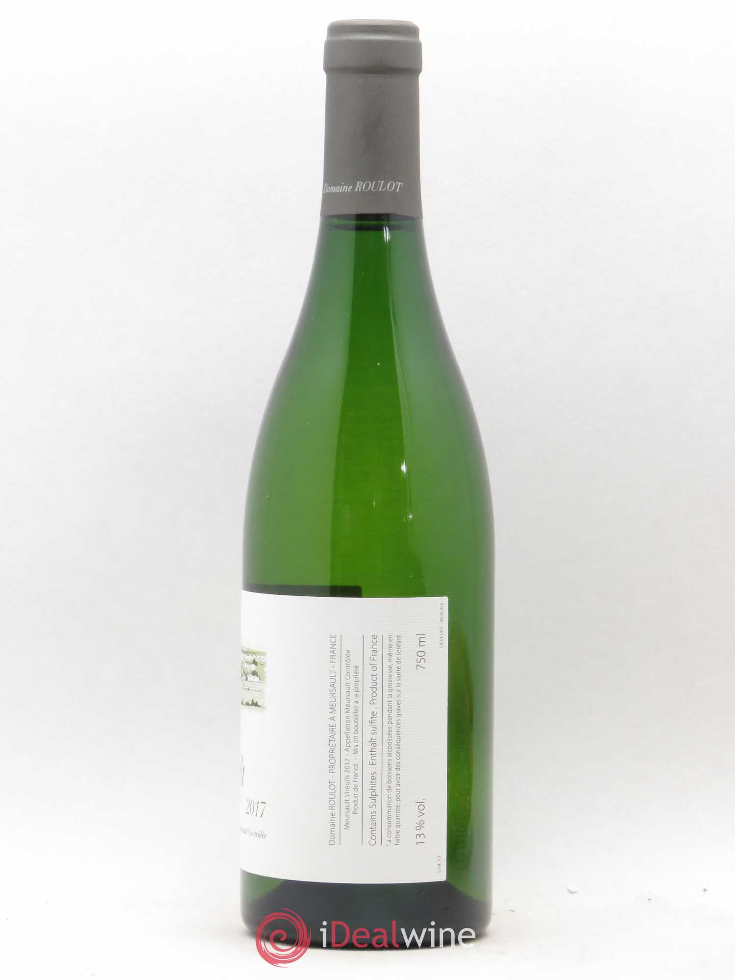 Meursault Les Vireuils Roulot (Domaine) 2017 - Lot de 1 bouteille - 1