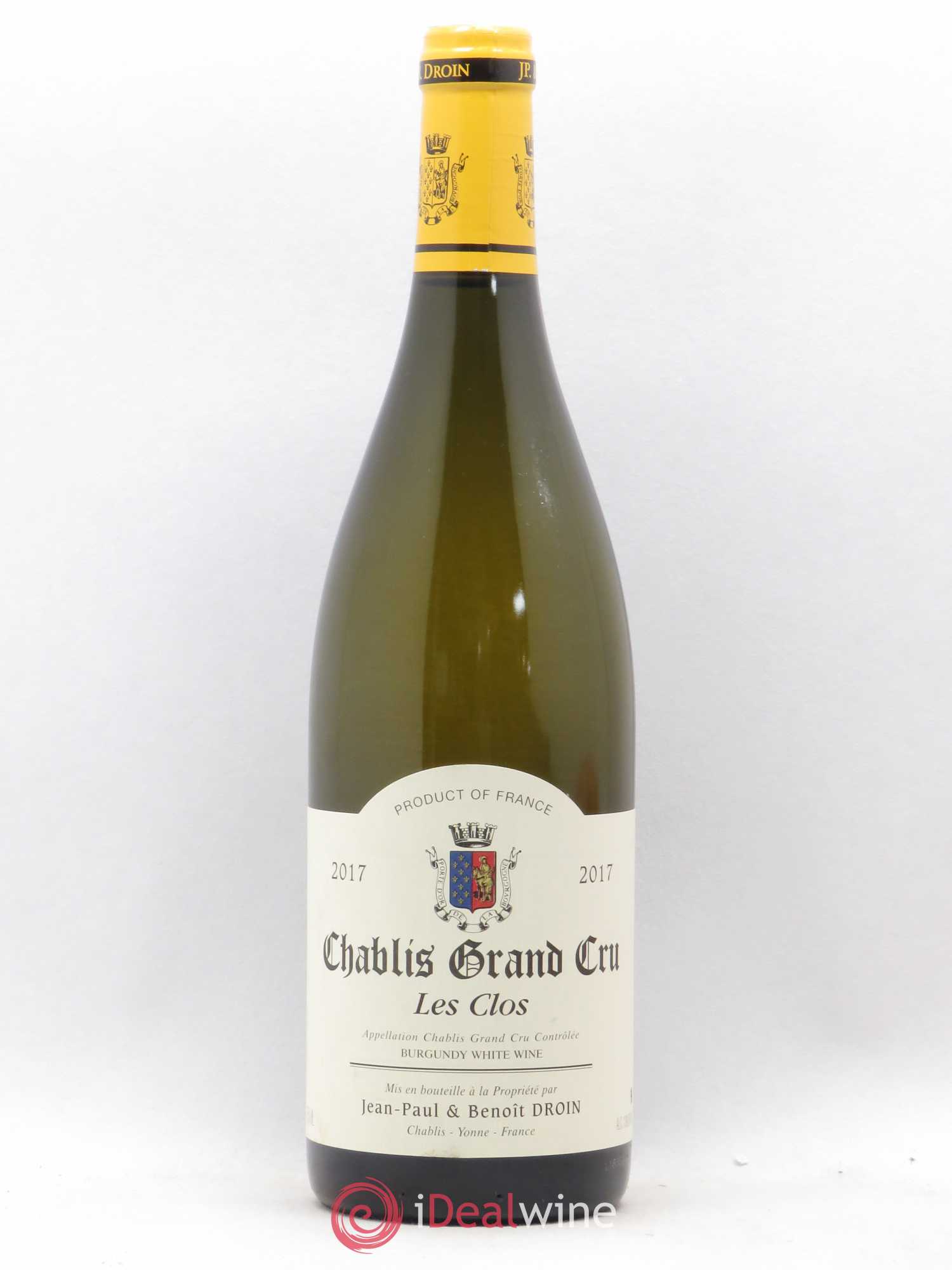 Chablis Grand Cru Les Clos Jean-Paul & Benoît Droin (Domaine) 2017 - Lot de 1 bouteille - 0