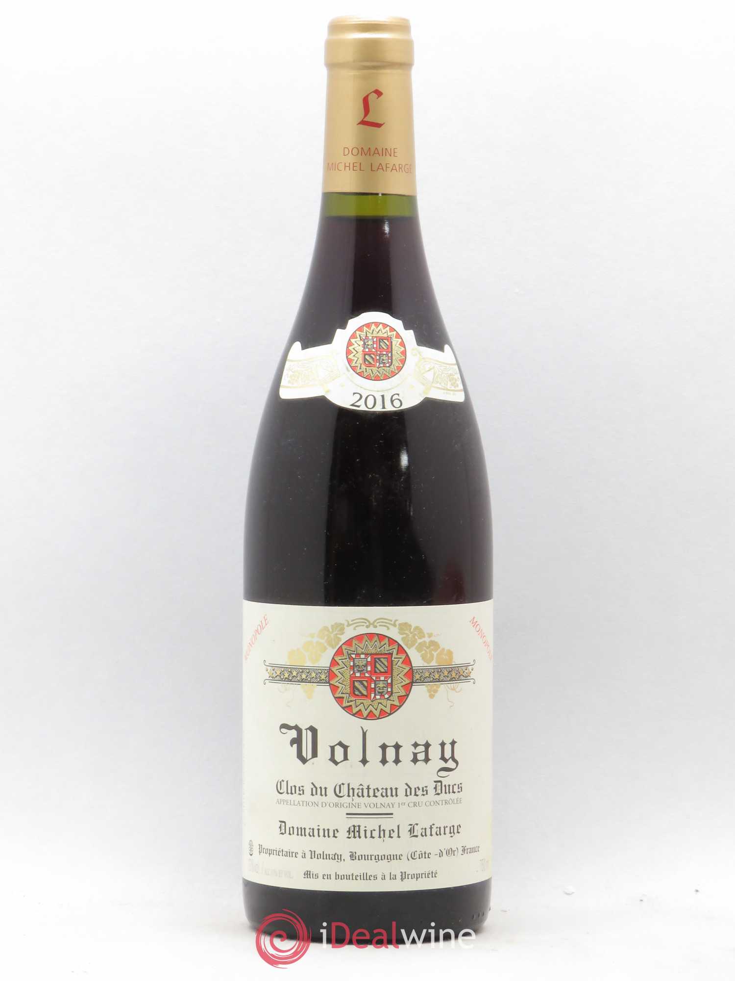 Volnay 1er Cru Clos du Château des Ducs Lafarge (Domaine) 2016 - Lot de 1 bouteille - 0