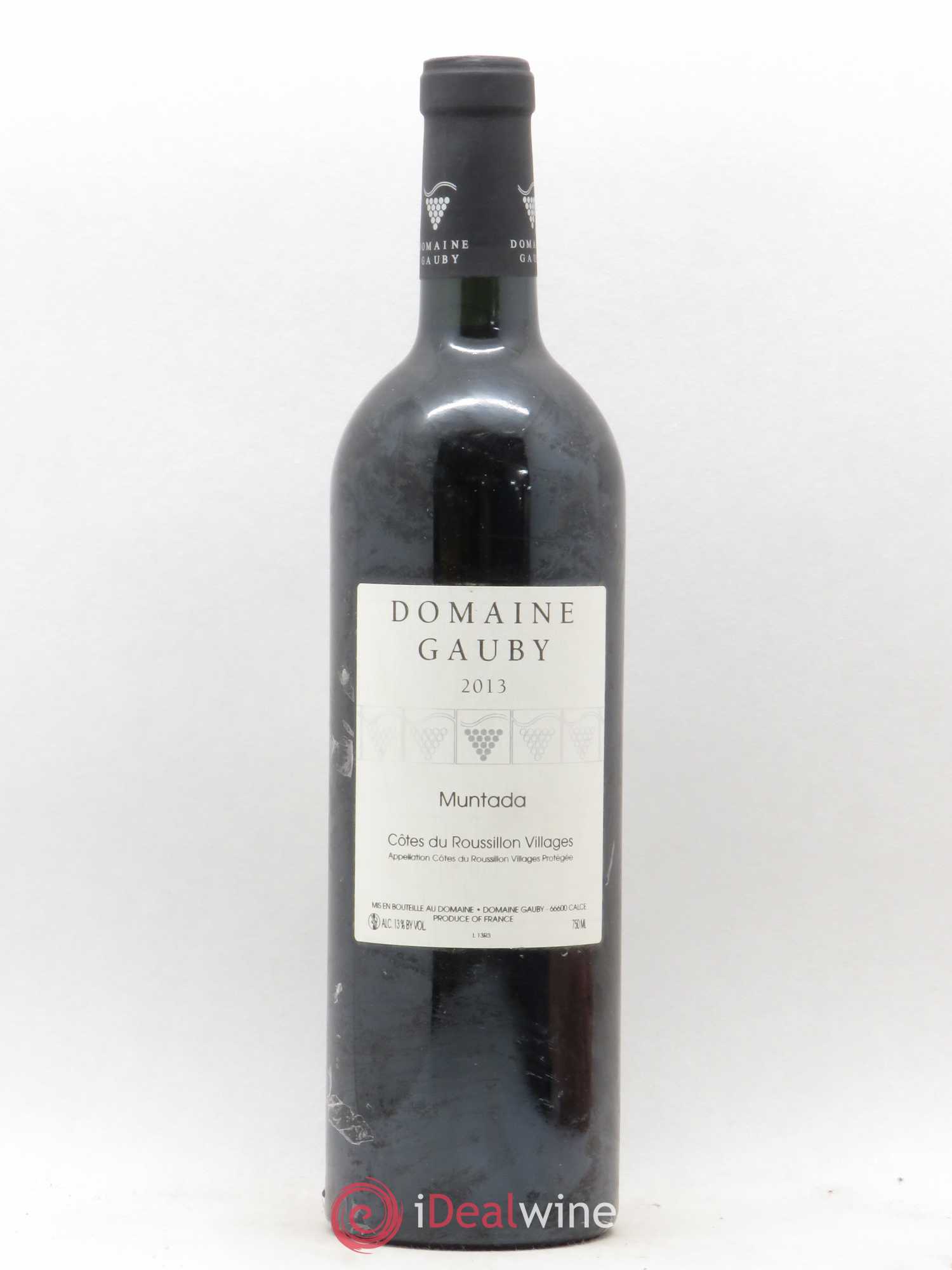 Côtes Catalanes (anciennement Côtes du Roussillon Villages) La Muntada Gauby (Domaine) 2013 - Lot de 1 bouteille - 0