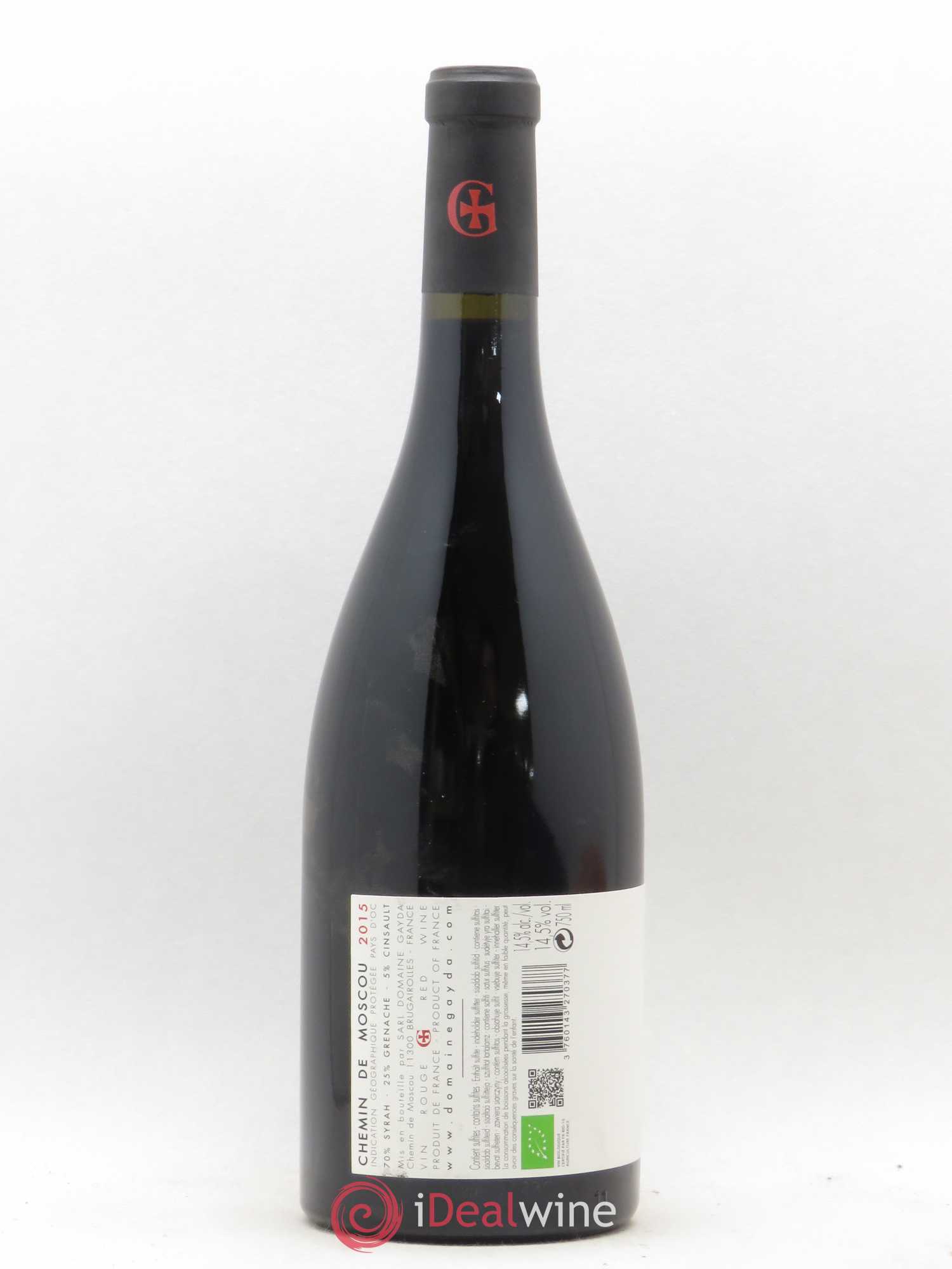 Pays d'Oc Les chemins de Moscou Domaine Gayda (sans prix de réserve) 2015 - Posten von 1 Flasche - 1