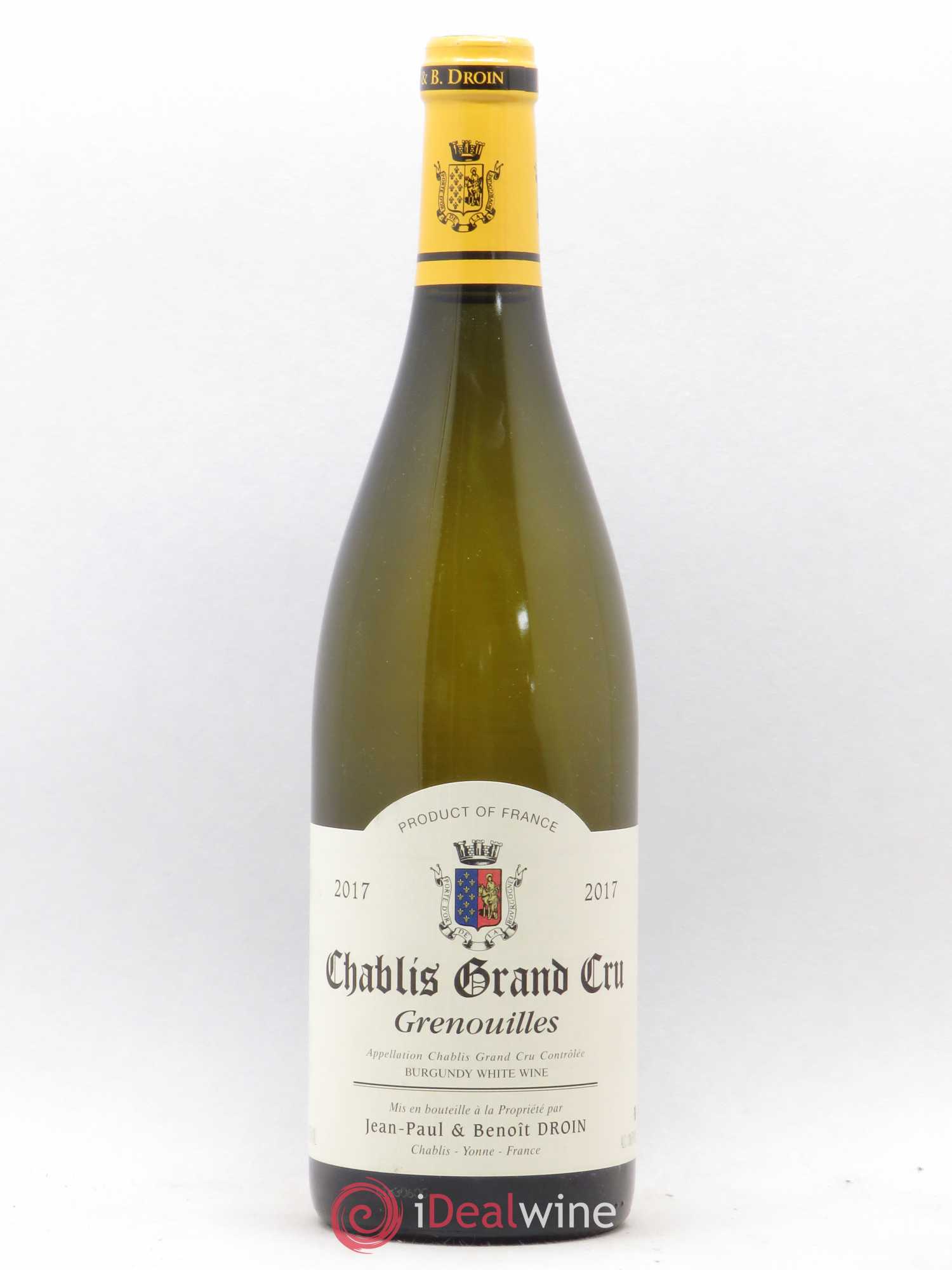 Chablis Grand Cru Grenouilles Jean-Paul & Benoît Droin (Domaine) 2017 - Lot de 1 bouteille - 0