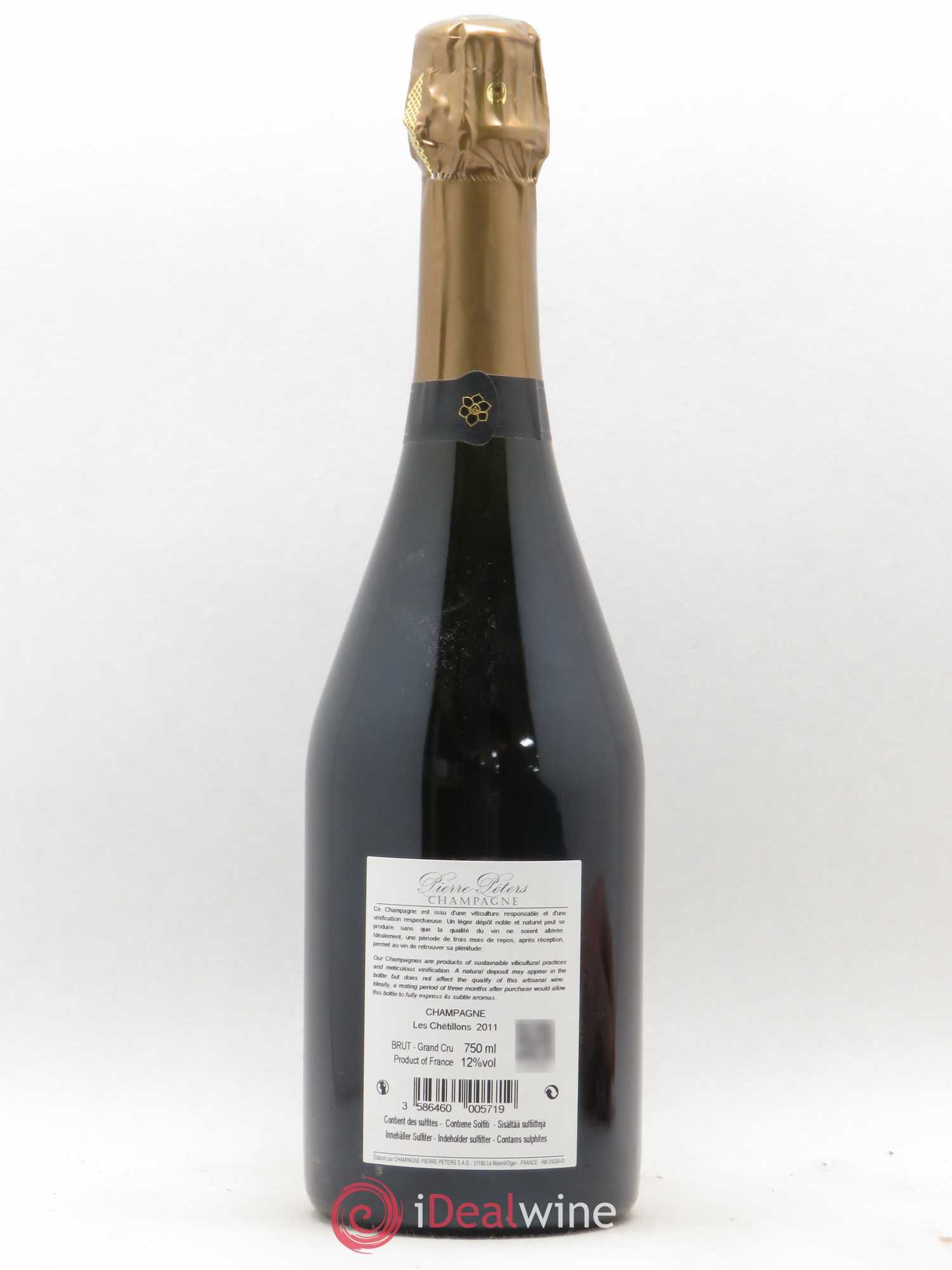 Cuvée Spéciale les Chétillons Blanc de Blancs Brut Pierre Péters 2011 - Lot de 1 bouteille - 1