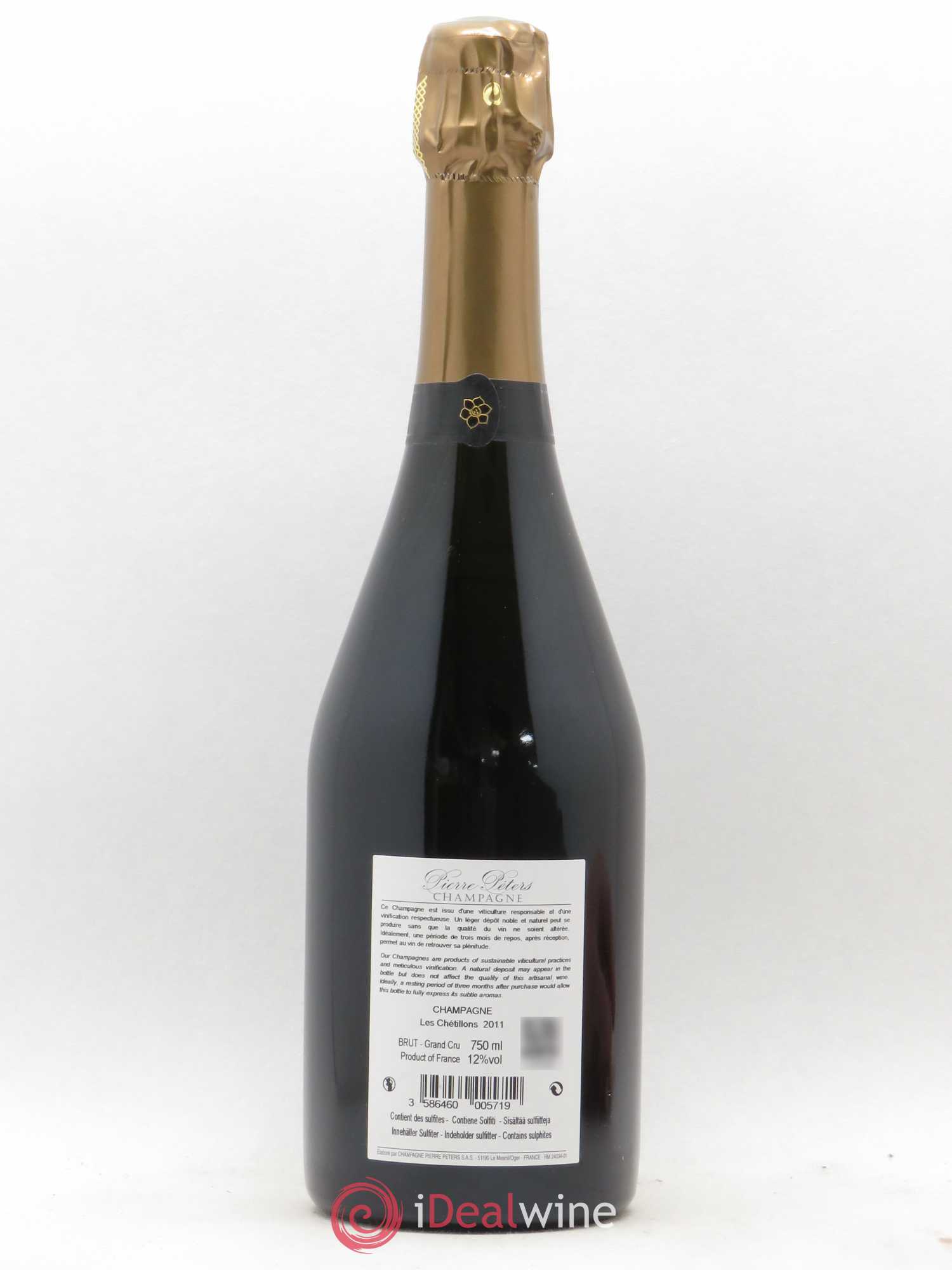 Cuvée Spéciale les Chétillons Blanc de Blancs Brut Pierre Péters 2011 - Lot de 1 bouteille - 1