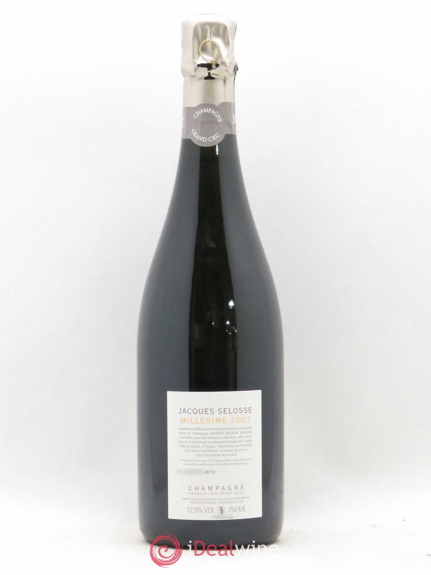 1er Cru Millésimé Extra-Brut Jacques Selosse 2007 - Lot de 1 bouteille - 1