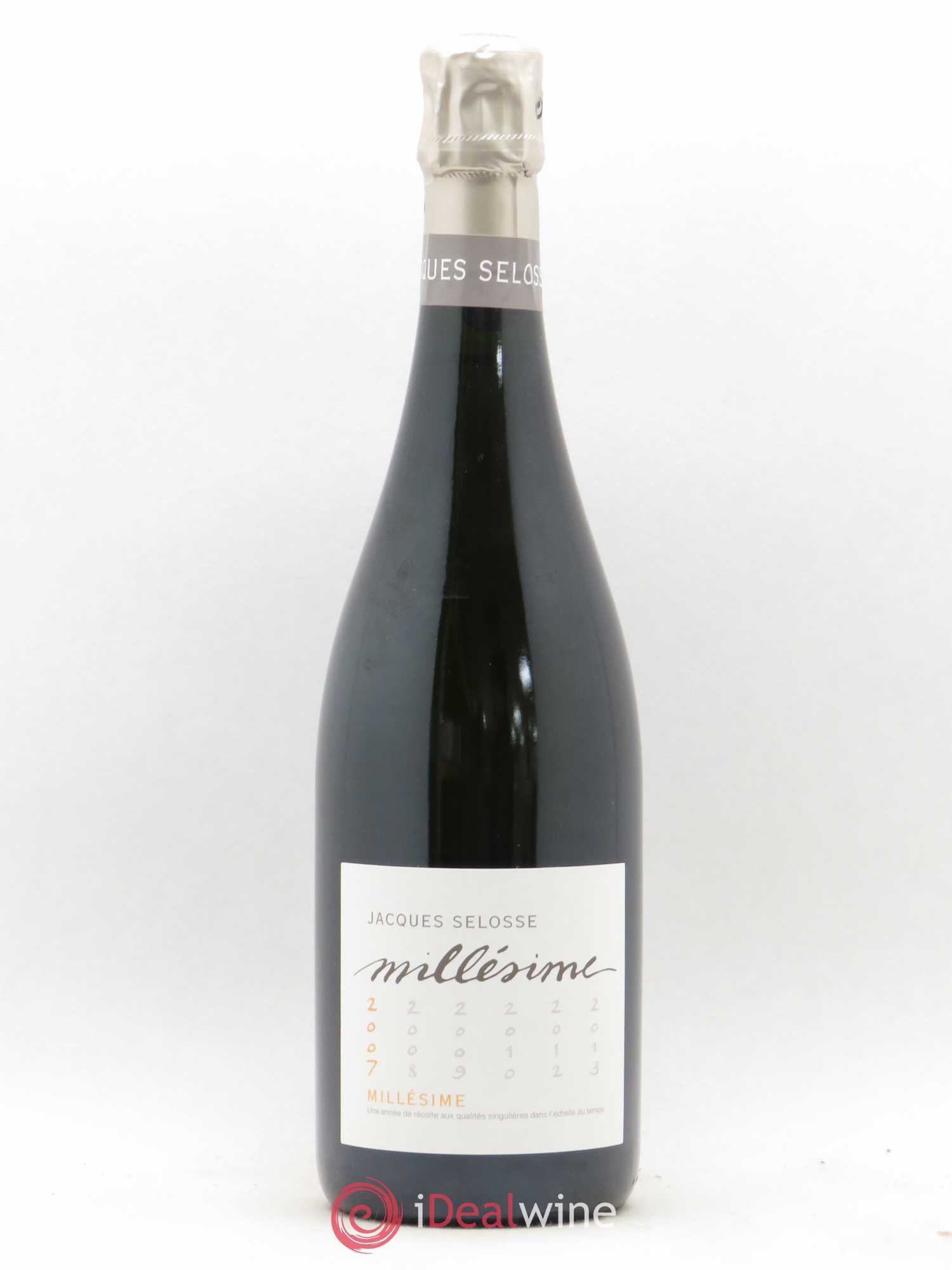1er Cru Millésimé Extra-Brut Jacques Selosse 2007 - Lot de 1 bouteille - 0