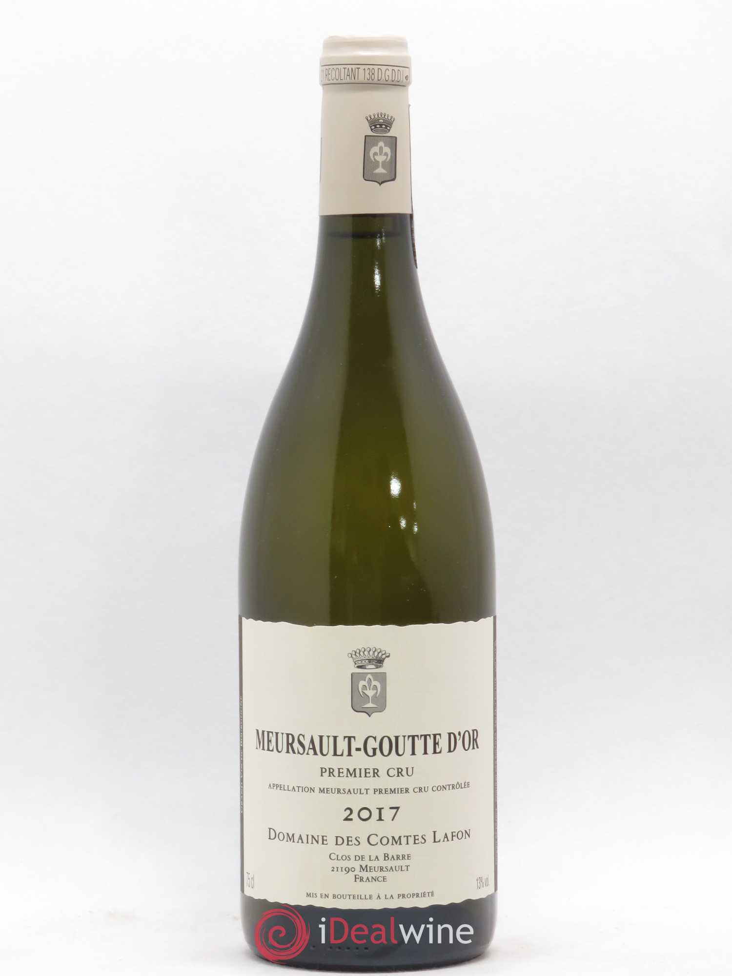 Meursault 1er Cru Goutte d'Or Comtes Lafon (Domaine des) 2017 - Lot de 1 bouteille - 0