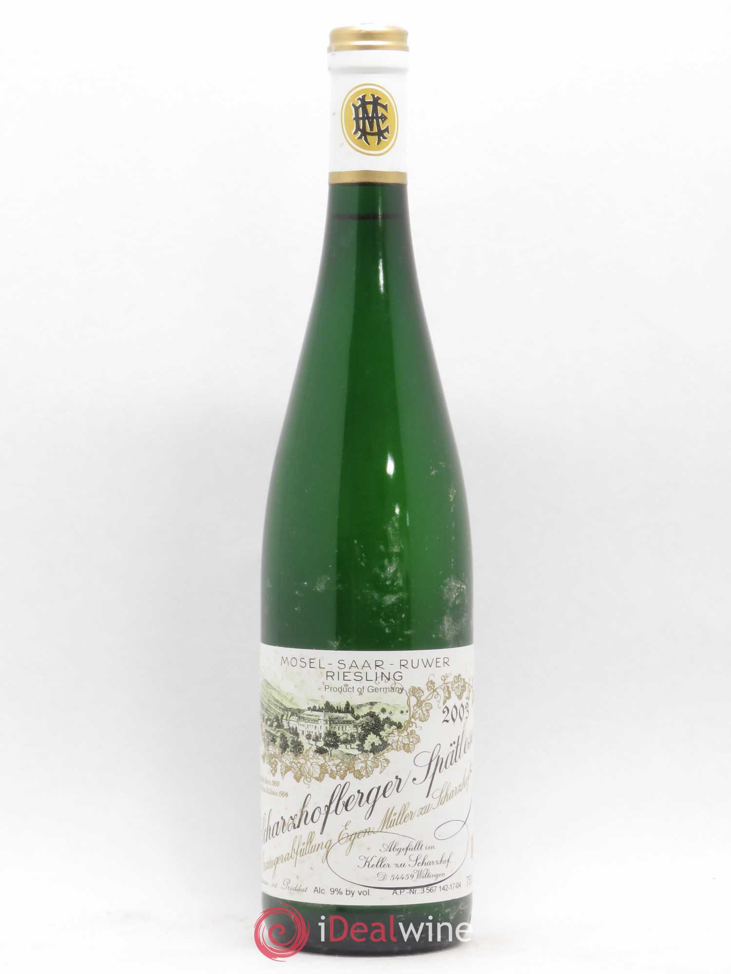 Riesling Scharzhofberger Spatlese Egon Muller 2003 - Posten von 1 Flasche - 0