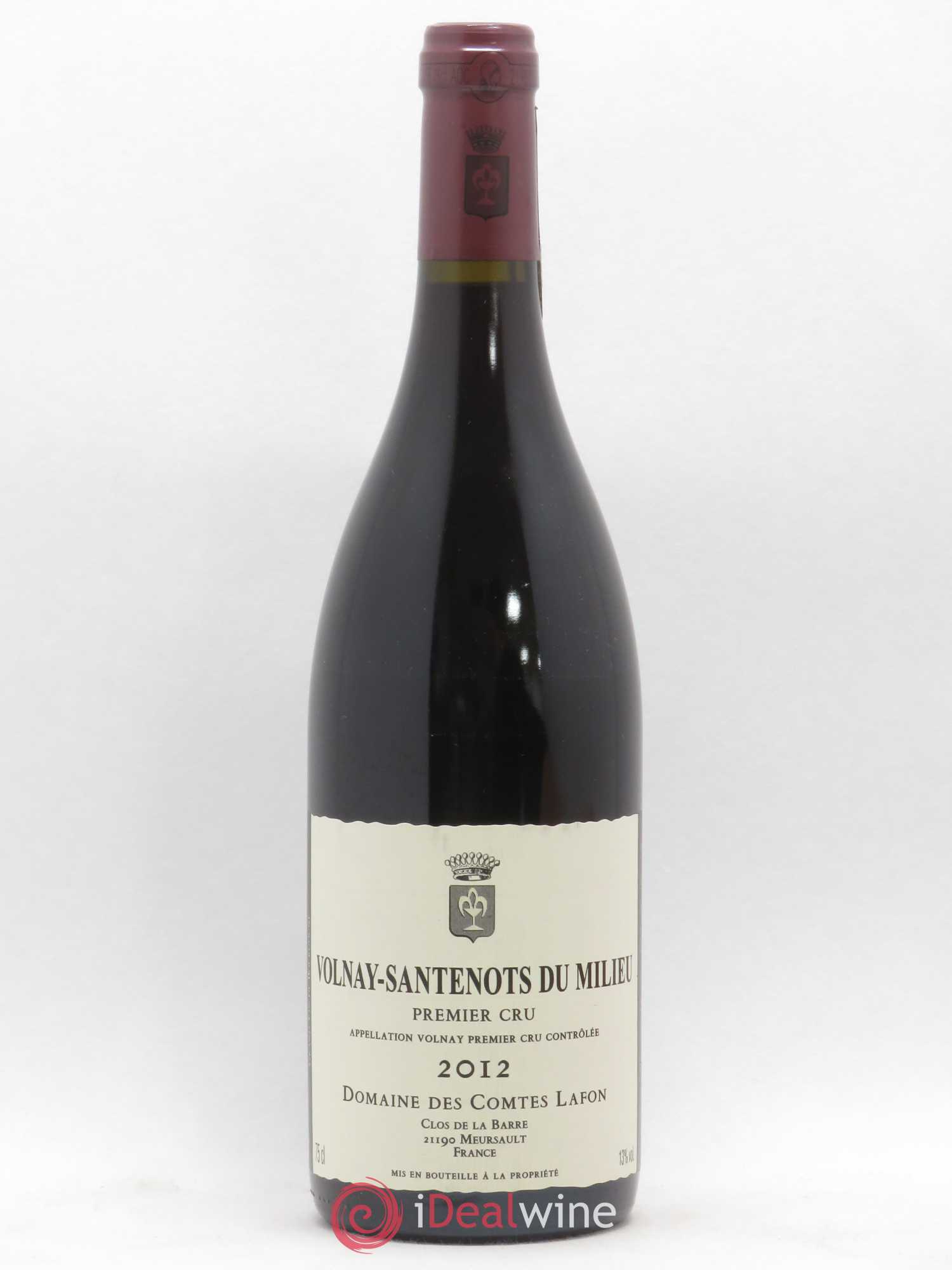 Volnay 1er Cru Santenots du Milieu Comtes Lafon (Domaine des) 2012 - Lot de 1 bouteille - 0