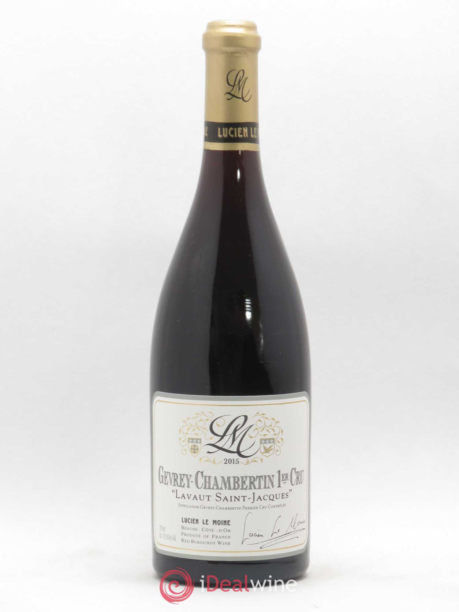 Gevrey-Chambertin 1er Cru Lavaut Saint Jacques Lucien Le Moine 2015 - Lot de 1 bouteille - 0