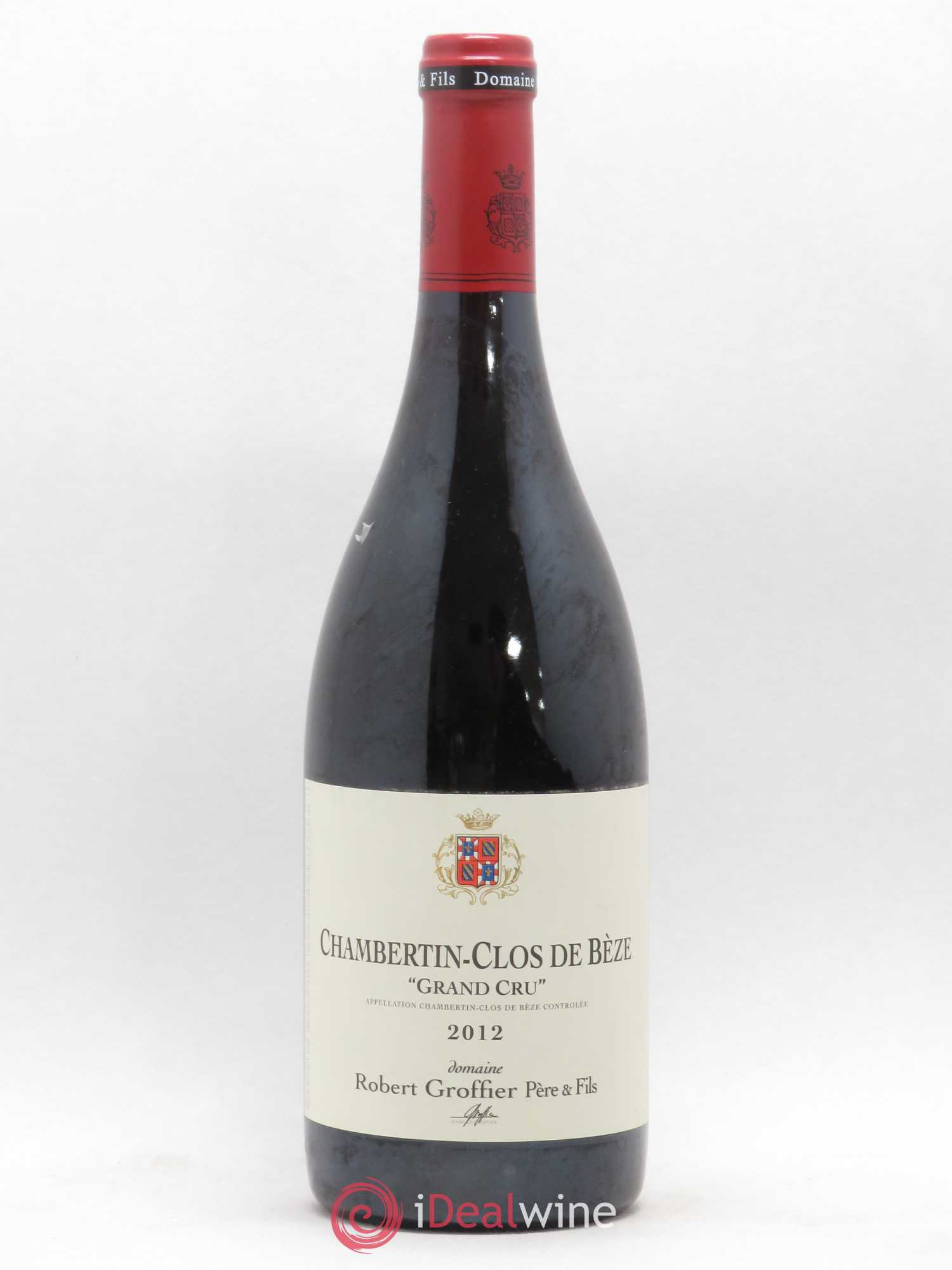 Chambertin Clos de Bèze Grand Cru Robert Groffier Père & Fils (Domaine) 2012 - Lot de 1 bouteille - 0