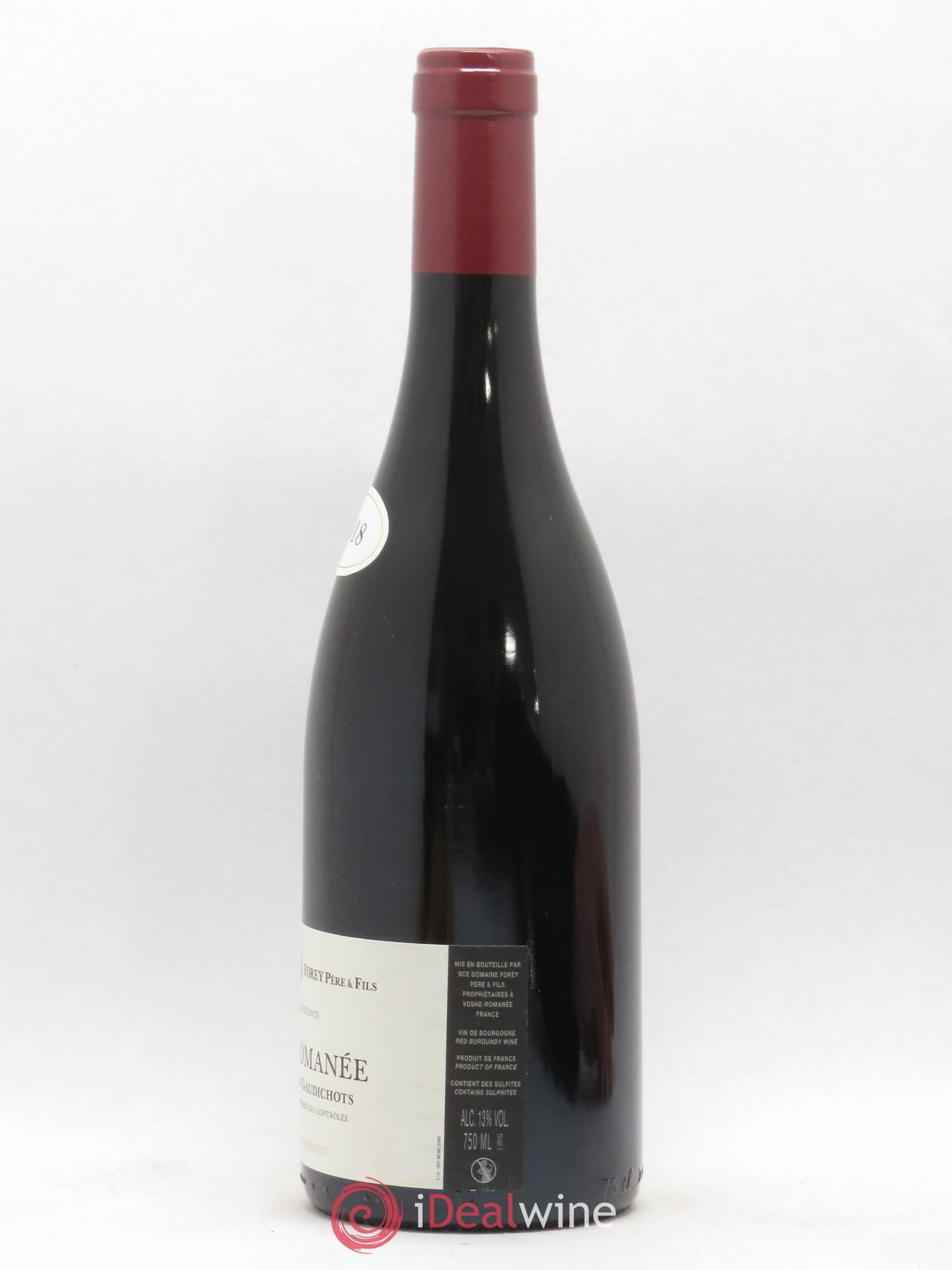 Vosne-Romanée 1er Cru Les Gaudichots Forey Père et Fils (Domaine) 2018 - Lot de 1 bouteille - 1