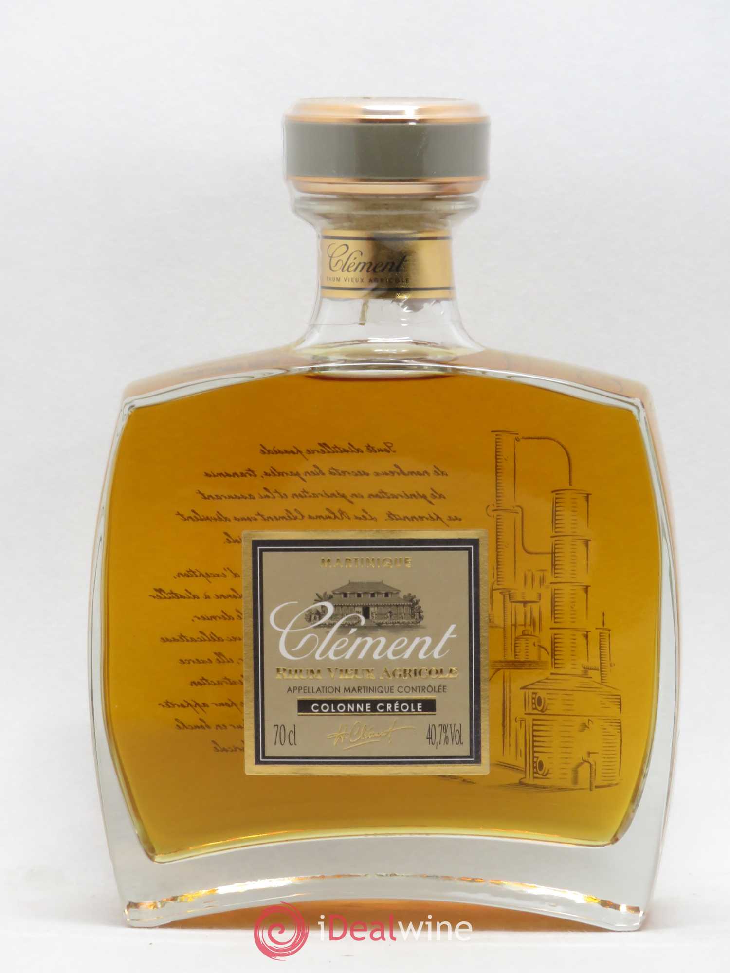 Rhum Vieux Agricole Martinique Colonne Créole Clement - Lotto di 1 bottiglia - 0