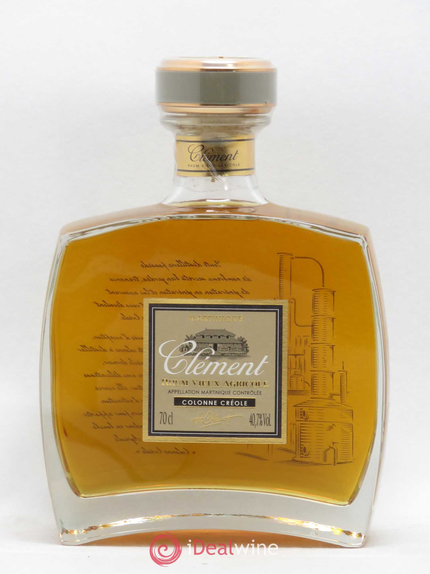 Rhum Vieux Agricole Martinique Colonne Créole Clement - Lotto di 1 bottiglia - 0
