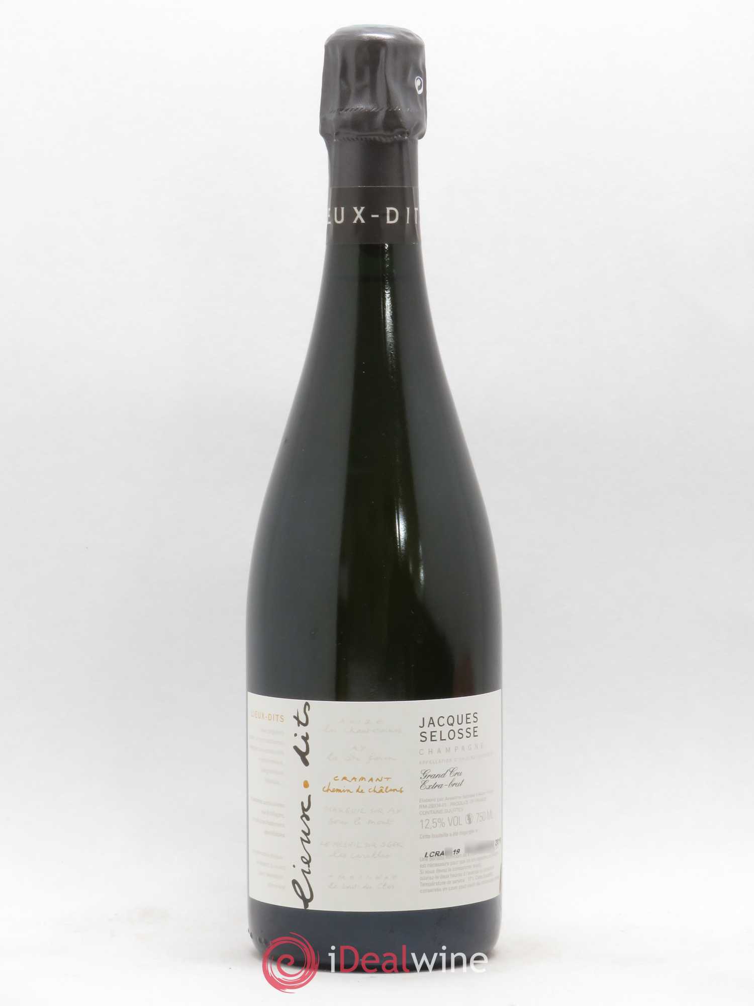 Cramant Chemin de Châlons Grand Cru Extra-Brut Jacques Selosse - Lot de 1 bouteille - 0