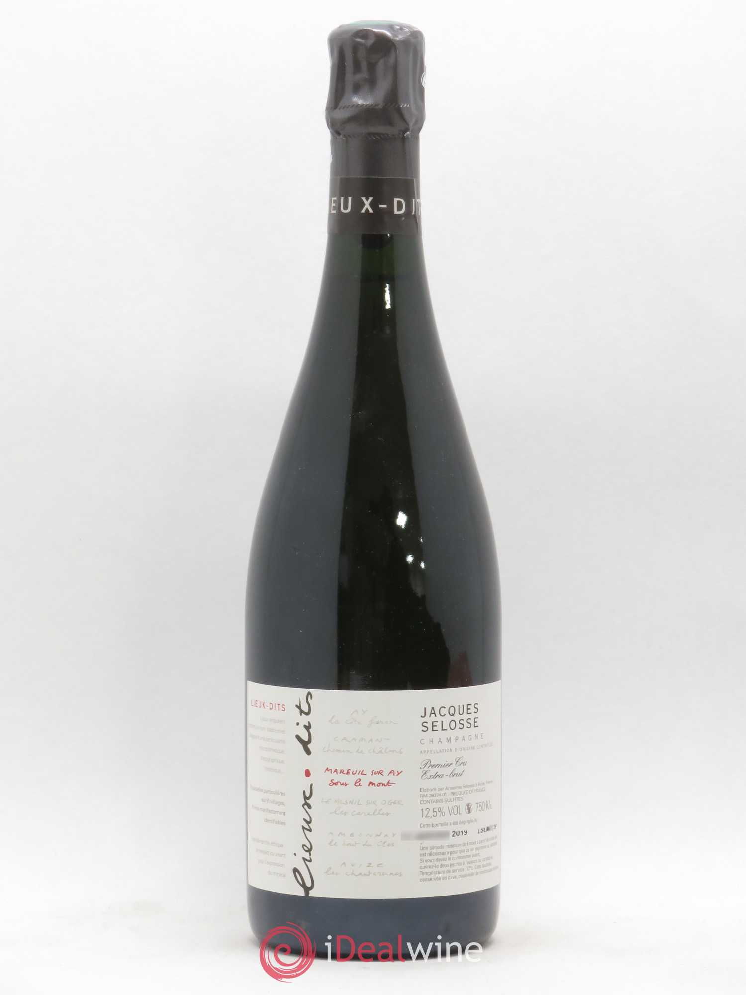 Mareuil sur Ay Sous le Mont Extra-Brut Jacques Selosse - Lot de 1 bouteille - 0