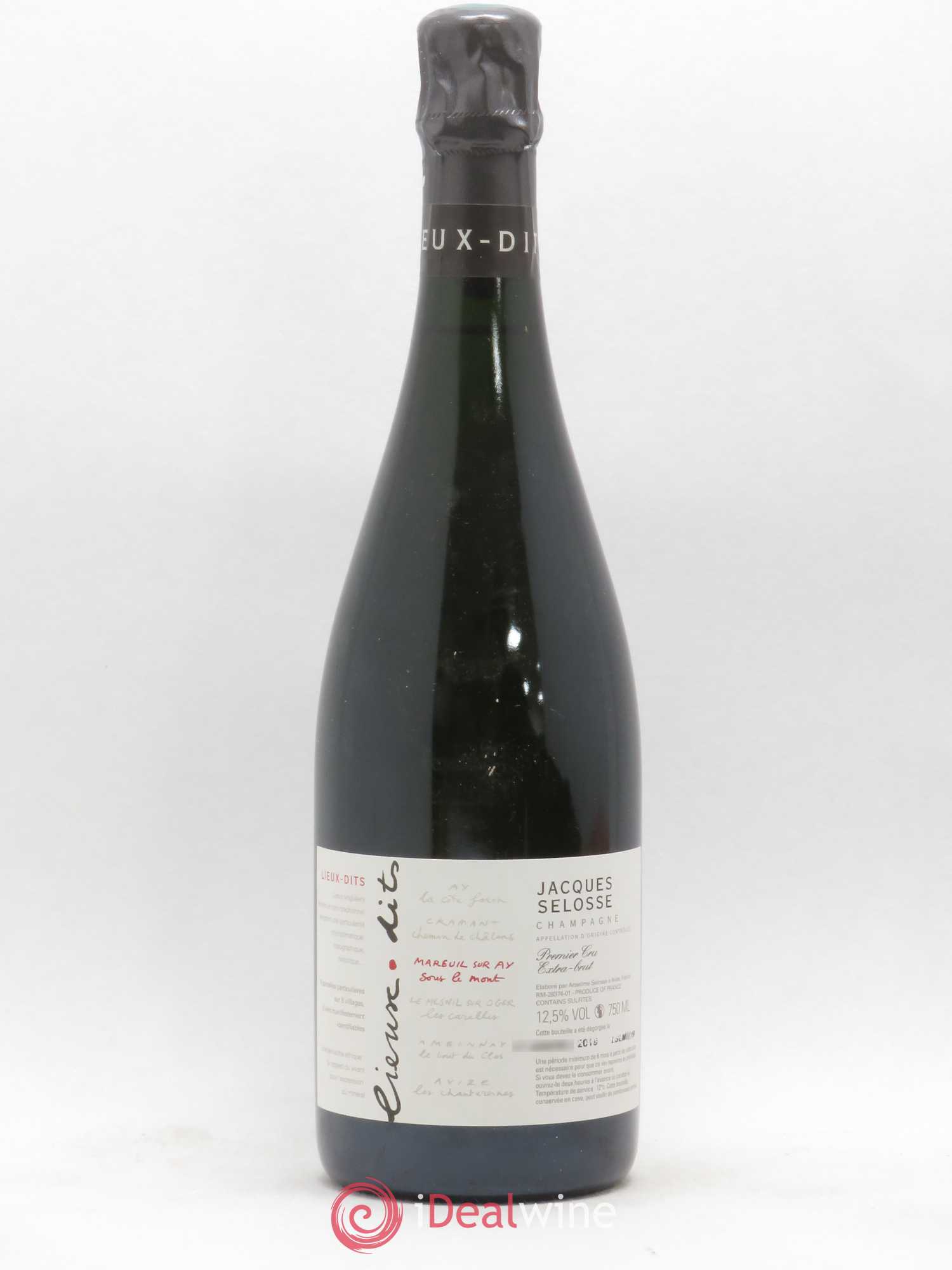 Mareuil sur Ay Sous le Mont Extra-Brut Jacques Selosse - Lot de 1 bouteille - 0