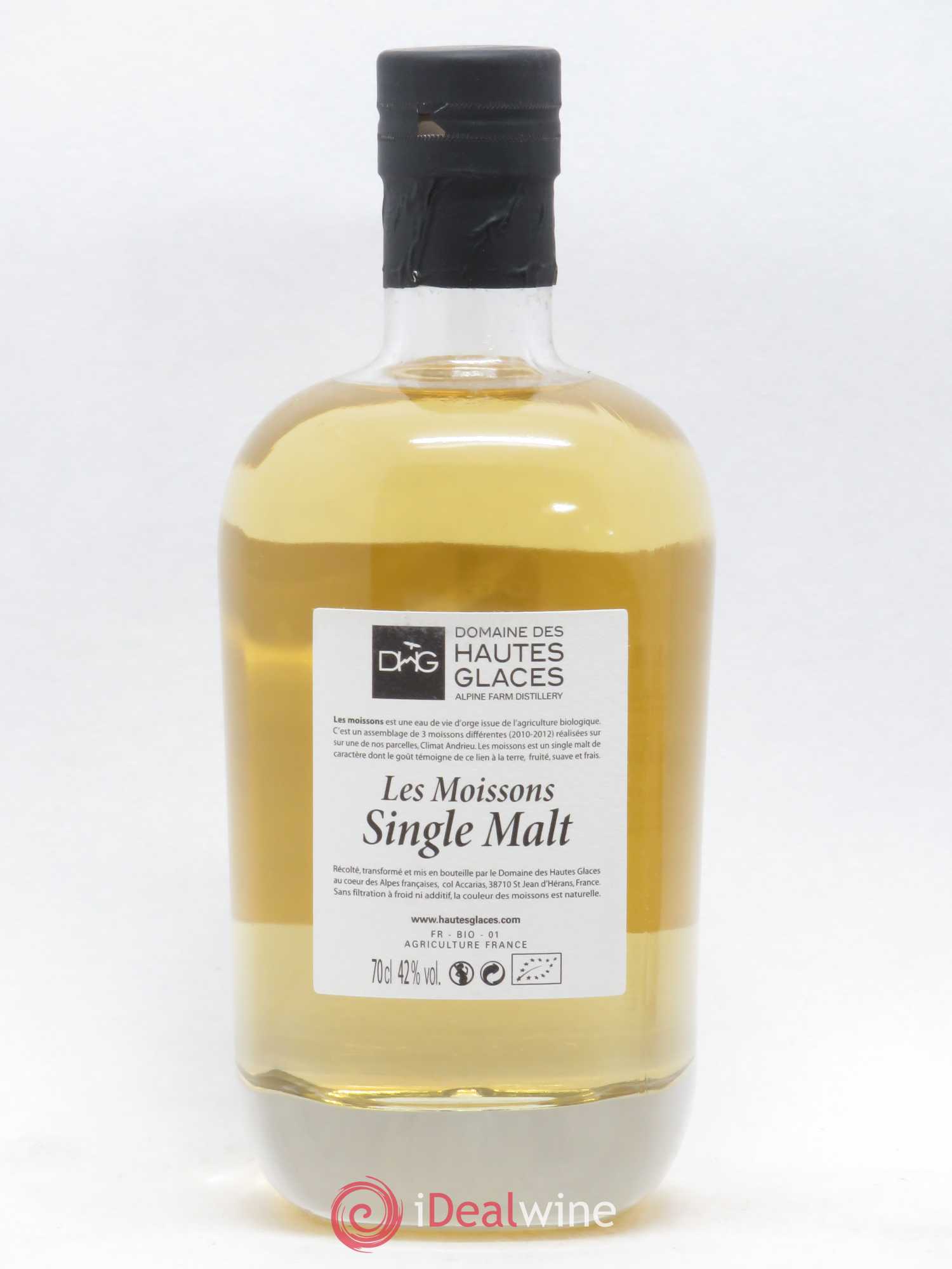 Whisky Les Moissons Single MaltDomaine des Hautes Glaces Organic Spirit - Posten von 1 Flasche - 1