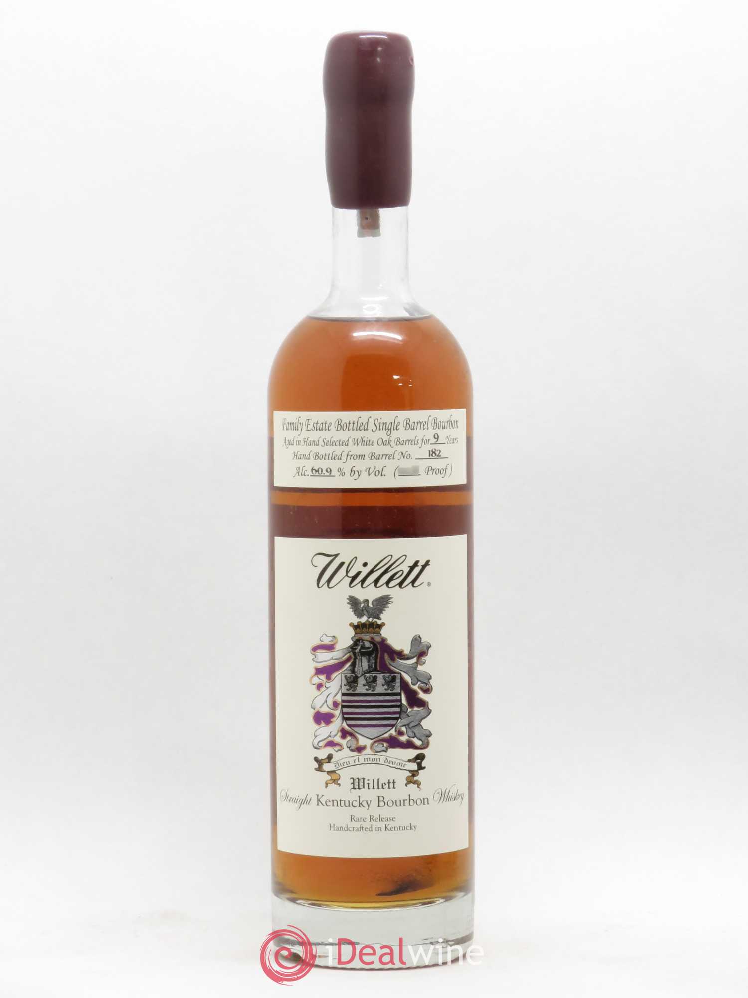 Whisky Kentucky USA Willett Family Estate Straight Bourbon Whiskey Rare Release 9 Years Old 121.8 Proof - Posten von 1 Flasche - 0