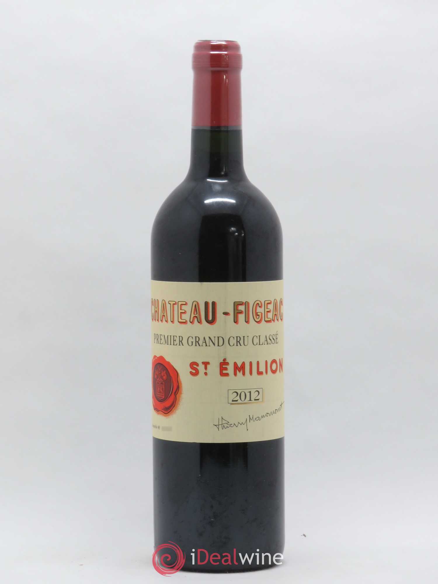 Château Figeac 1er Grand Cru Classé A 2012 - Lot de 1 bouteille - 0