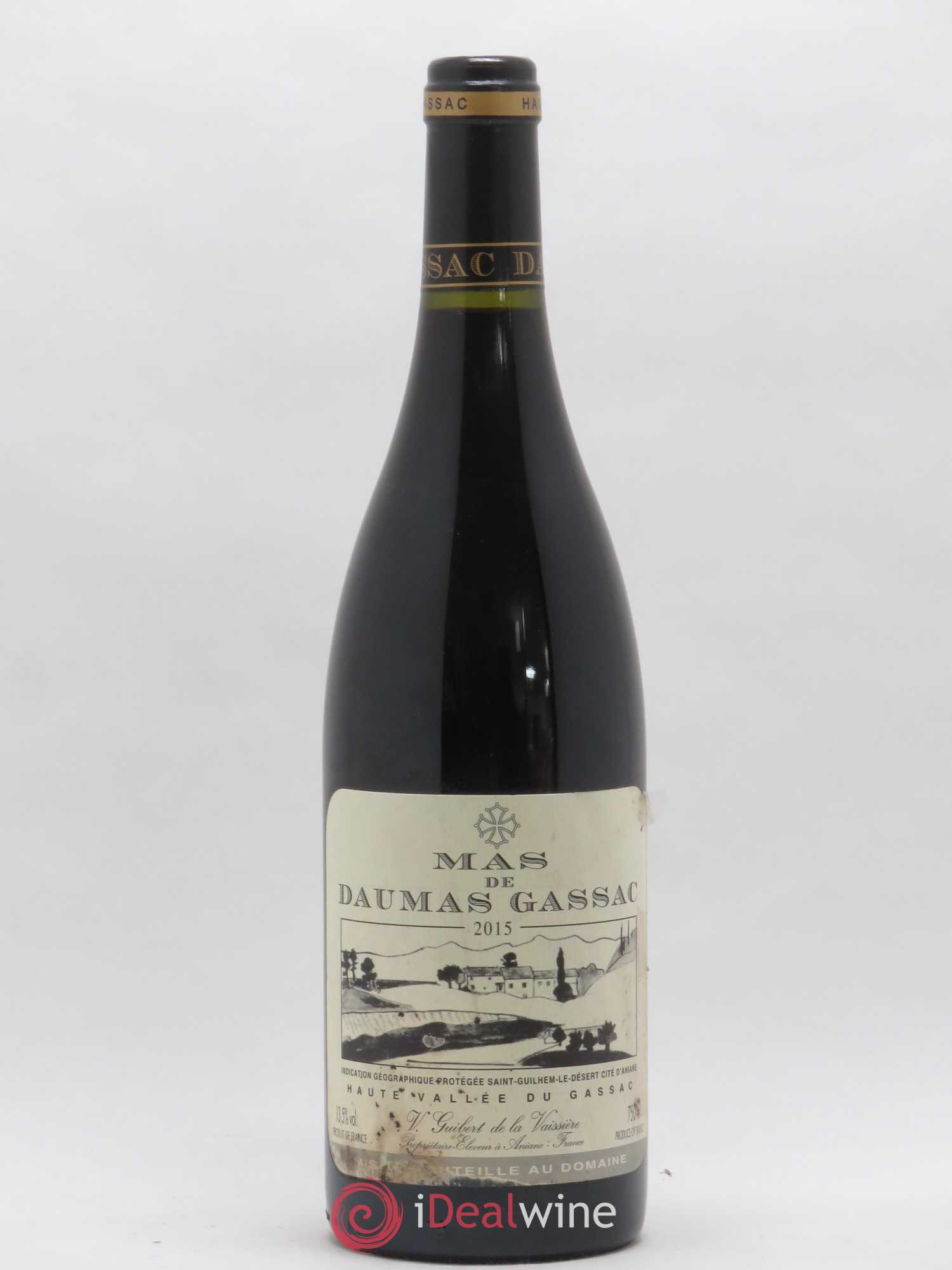 Saint-Guilhem-le-Désert - Cité d'Aniane Mas Daumas Gassac Famille Guibert de La Vaissière 2015 - Lot de 1 bouteille - 0