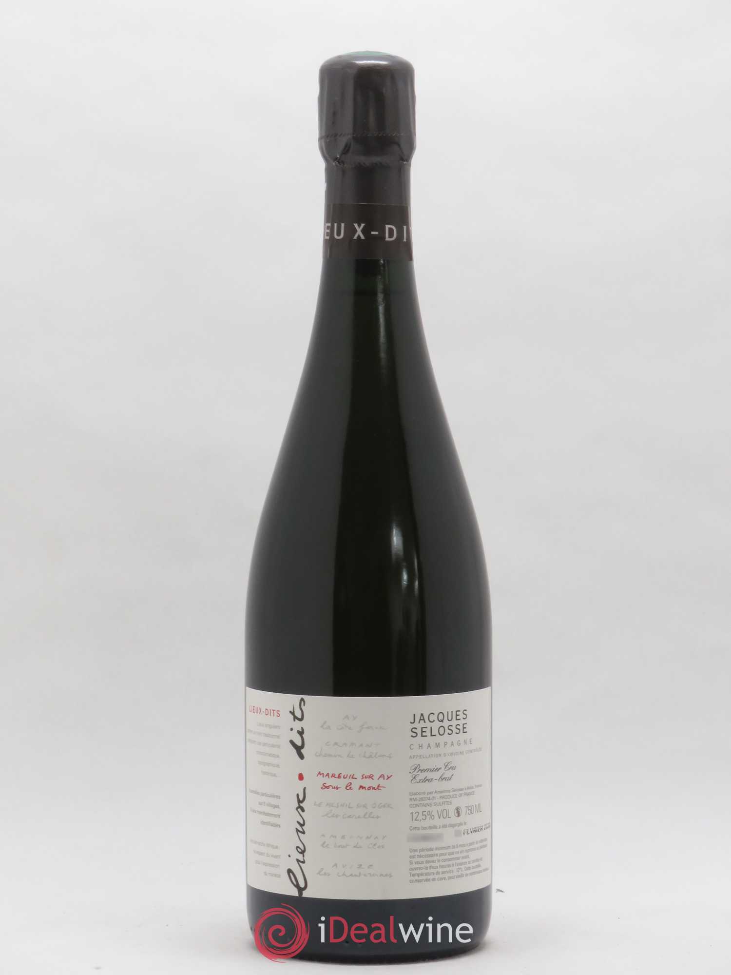 Mareuil sur Ay Sous le Mont Extra-Brut Jacques Selosse - Lot de 1 bouteille - 0