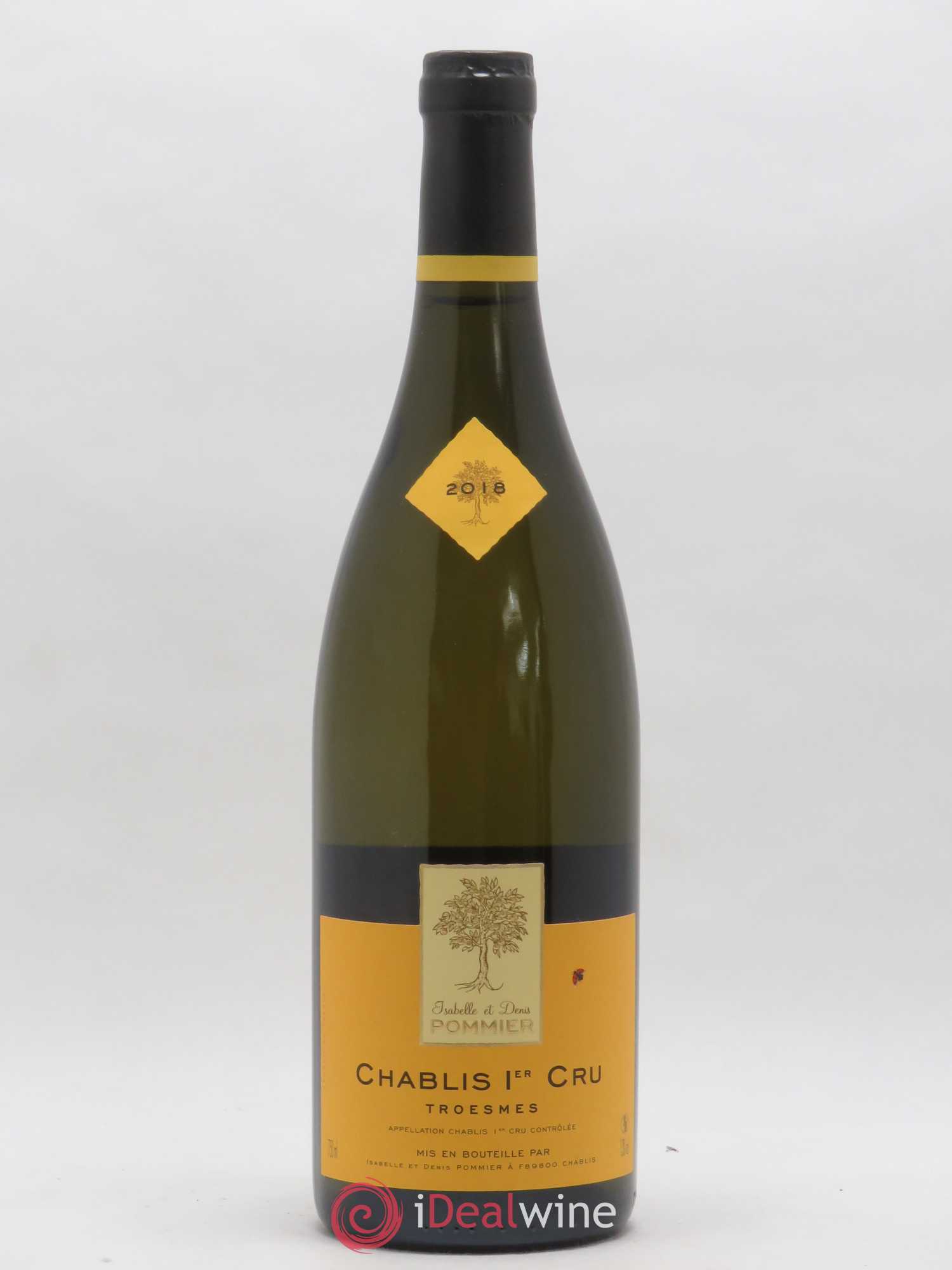 Chablis 1er Cru Troesme Domaine Isabelle et Denis Pommier (sans prix de réserve) 2018 - Posten von 1 Flasche - 0