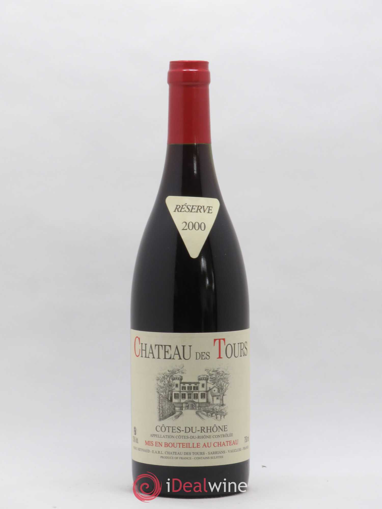 Côtes-du-Rhône Château des Tours Emmanuel Reynaud 2000 - Lot de 1 bouteille - 0