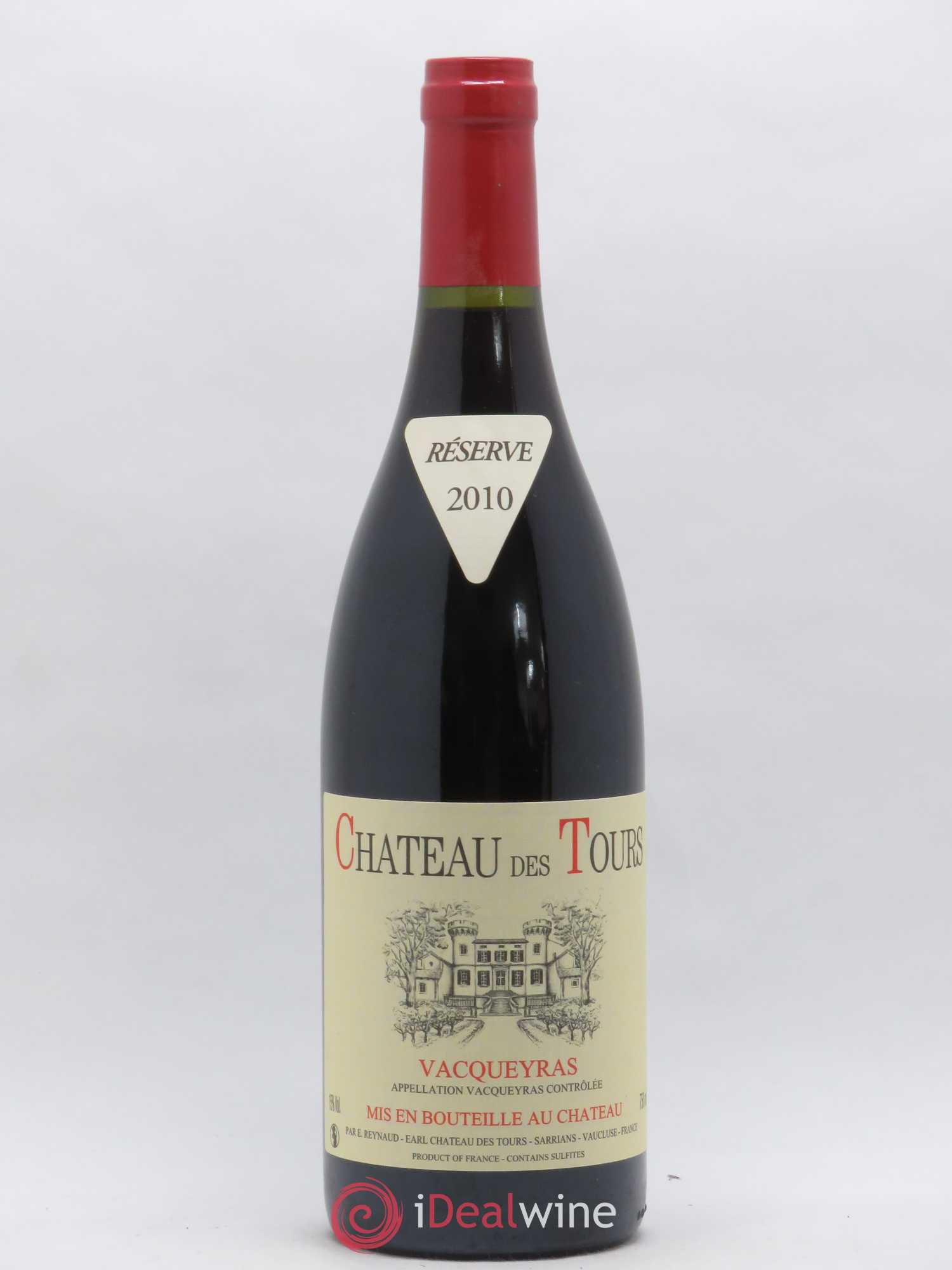 Vacqueyras Château des Tours Emmanuel Reynaud 2010 - Lot de 1 bouteille - 0