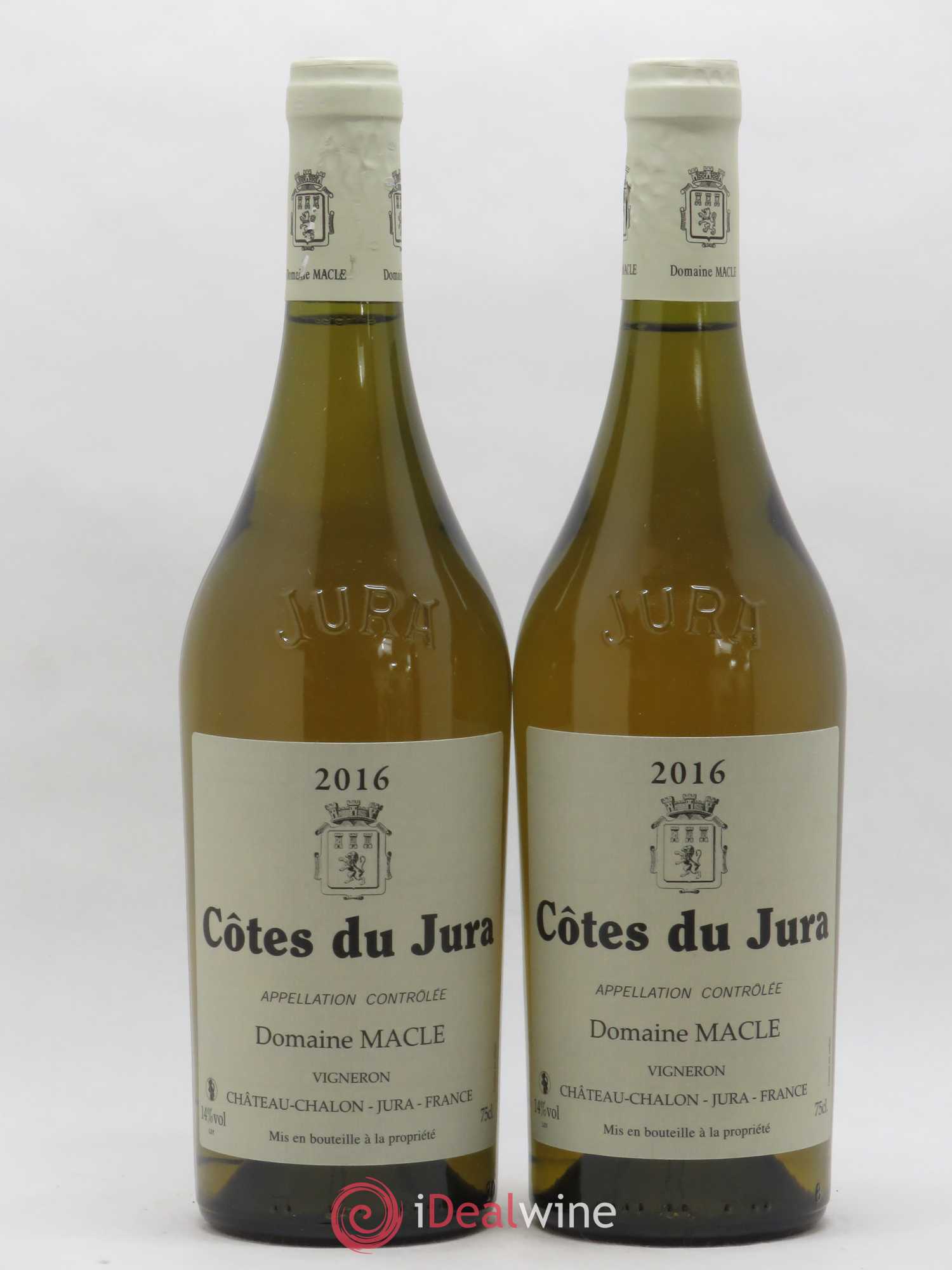 Côtes du Jura Jean Macle Assemblage Savagnin Chardonnay 2016 - Lotto di 2 bottiglie - 0