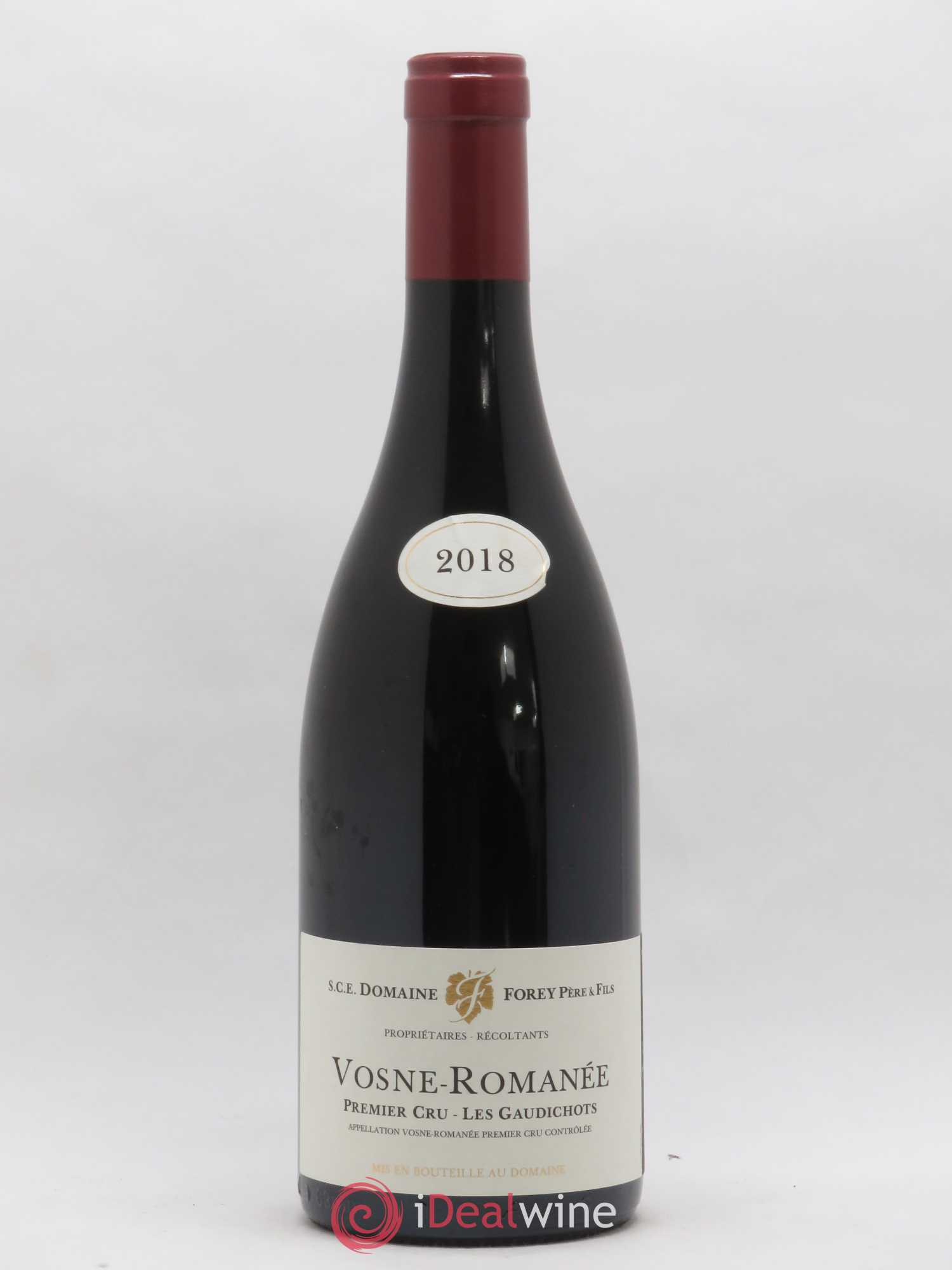 Vosne-Romanée 1er Cru Les Gaudichots Forey Père et Fils (Domaine) 2018 - Lot de 1 bouteille - 0