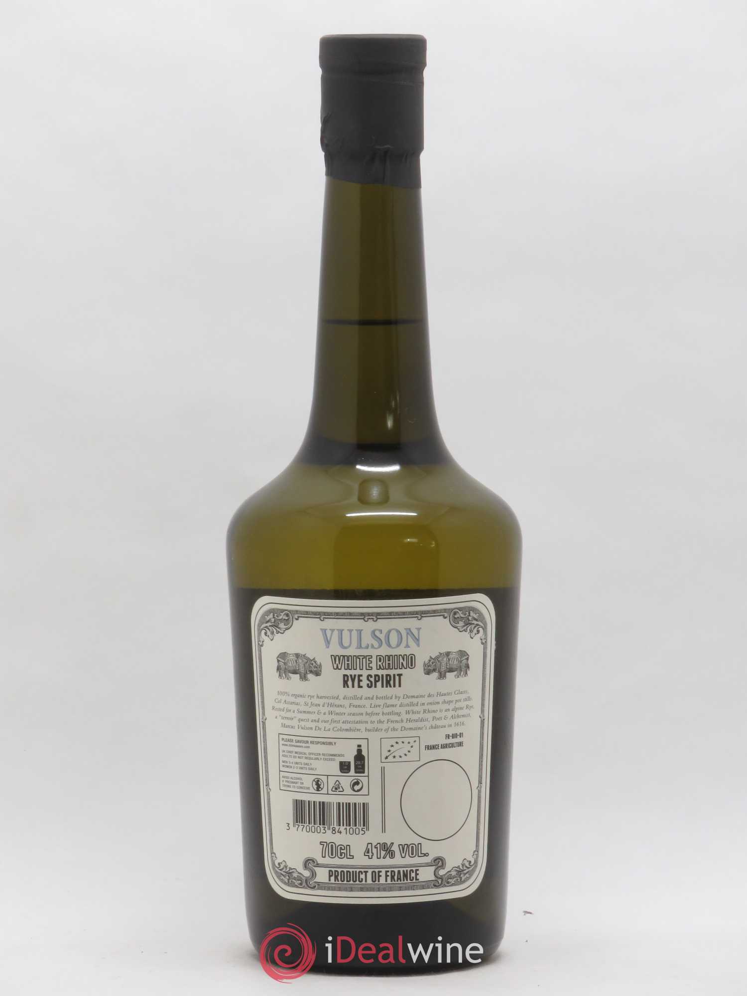 Whisky Domaine Des Hautes Glaces Rye Whiskey Vulson White Rhino - Lot de 1 bouteille - 1