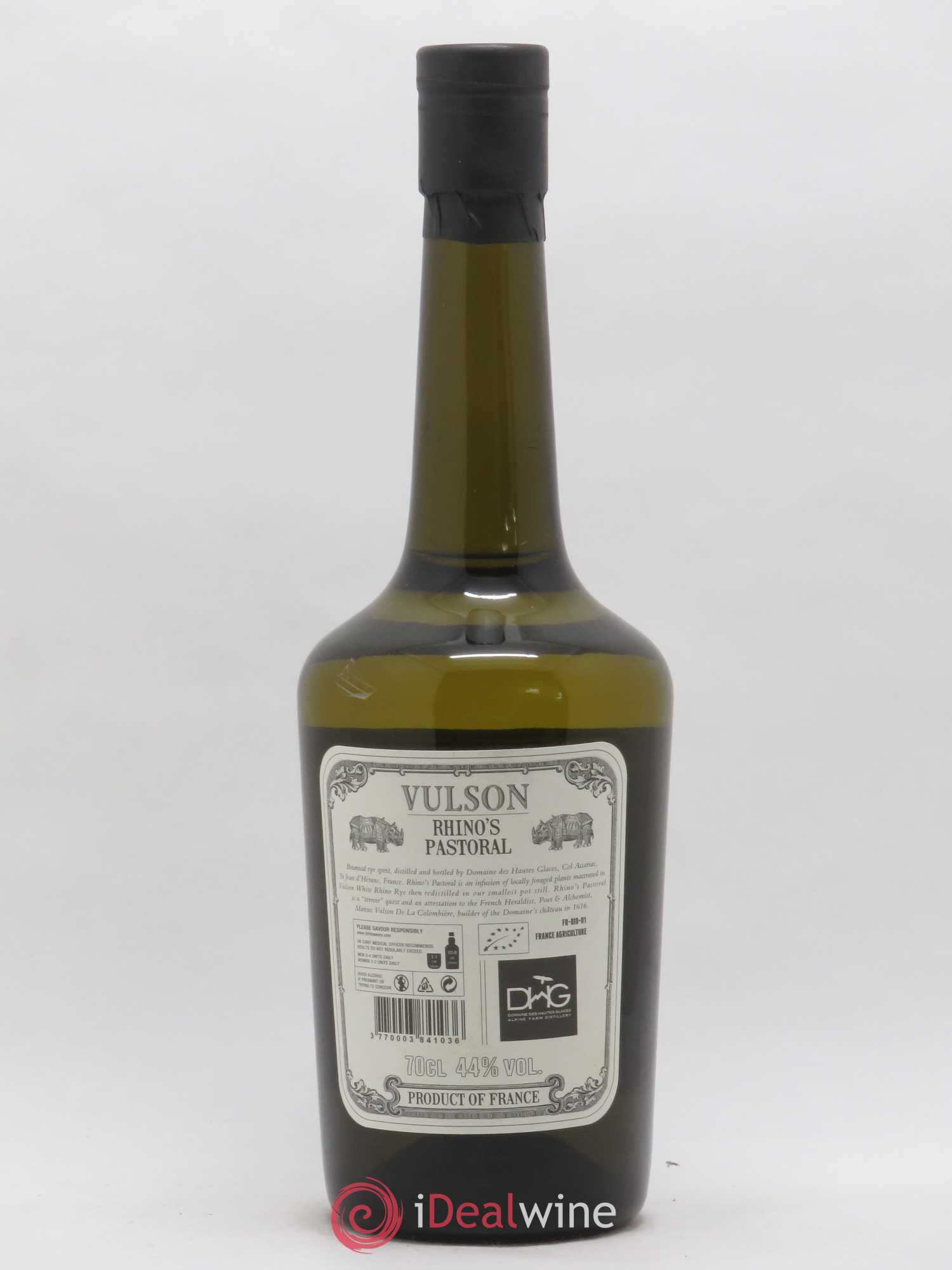Whisky Alpes France Domaine Des Hautes Glaces Rye Whiskey Vulson  Rhino s Pastoral - Lot de 1 bouteille - 1