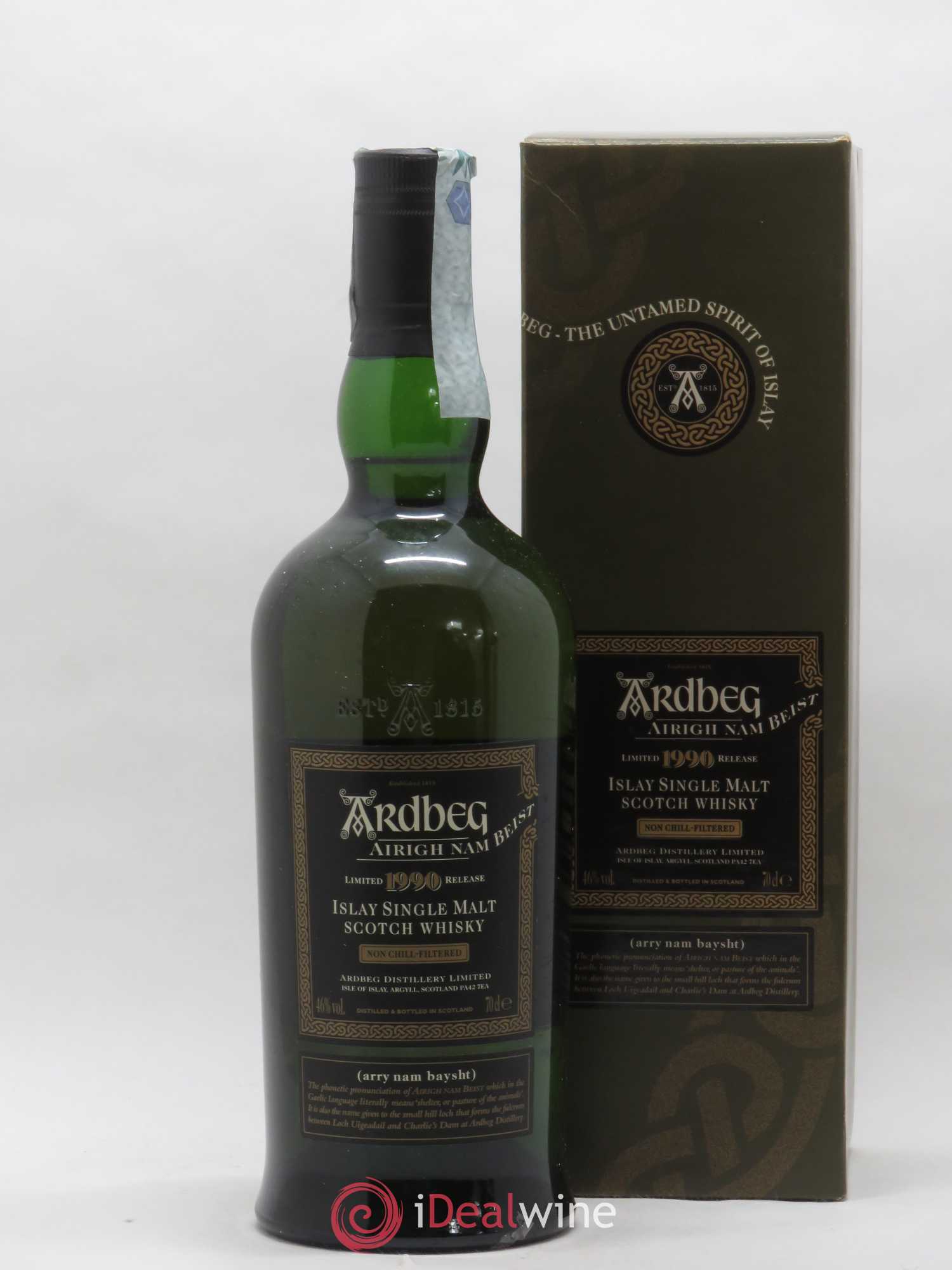 Whisky Ecosse Islay Ardbeg Airigh Nam Beist Distillé - Embouteillé Official Bottling 2008 - Limited Release 1990 - Posten von 1 Flasche - 0