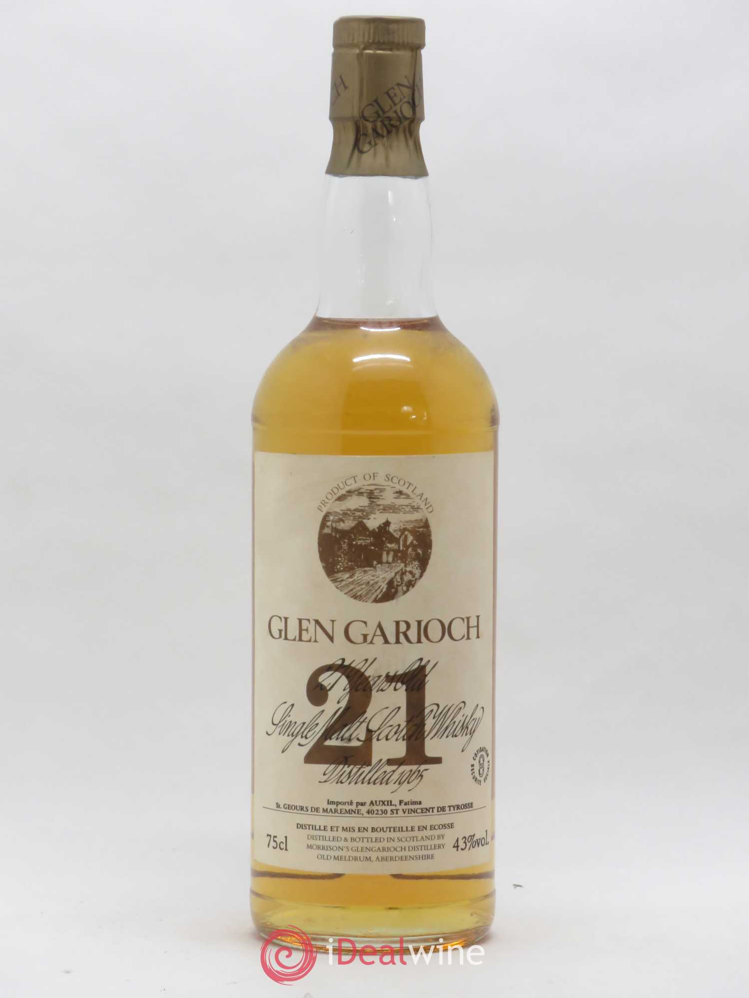 Whisky Ecosse Highland Glen Garioch 21 Years 1965 - Posten von 1 Flasche - 0