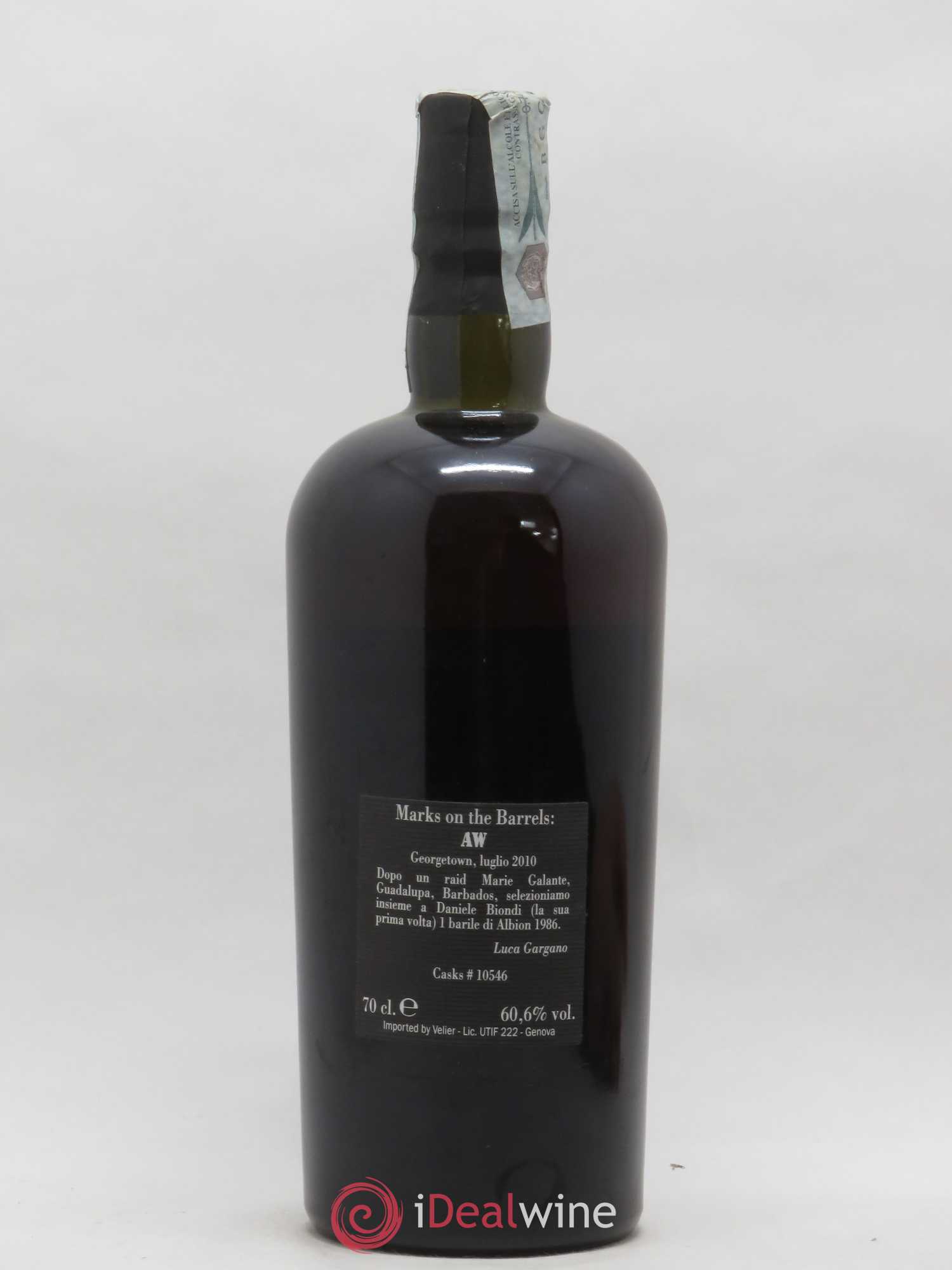 Rhum Guyanne 25 Years Albion Full Proof Old Demerara 1986-2011 Fut Unique N 10546 1986 - Posten von 1 Flasche - 1