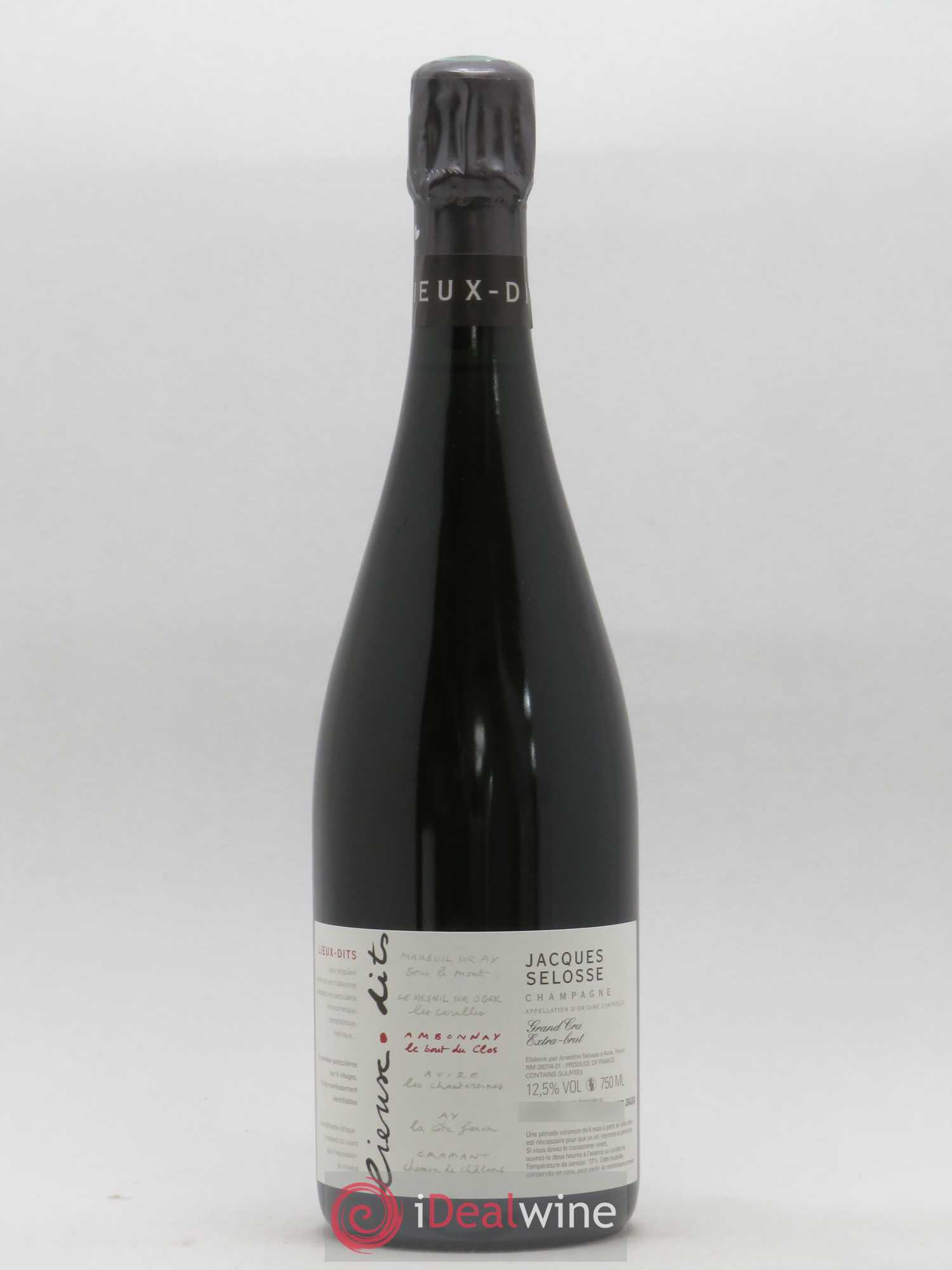 Ambonnay Le Bout du Clos Grand Cru Extra-Brut Jacques Selosse - Lot de 1 bouteille - 0