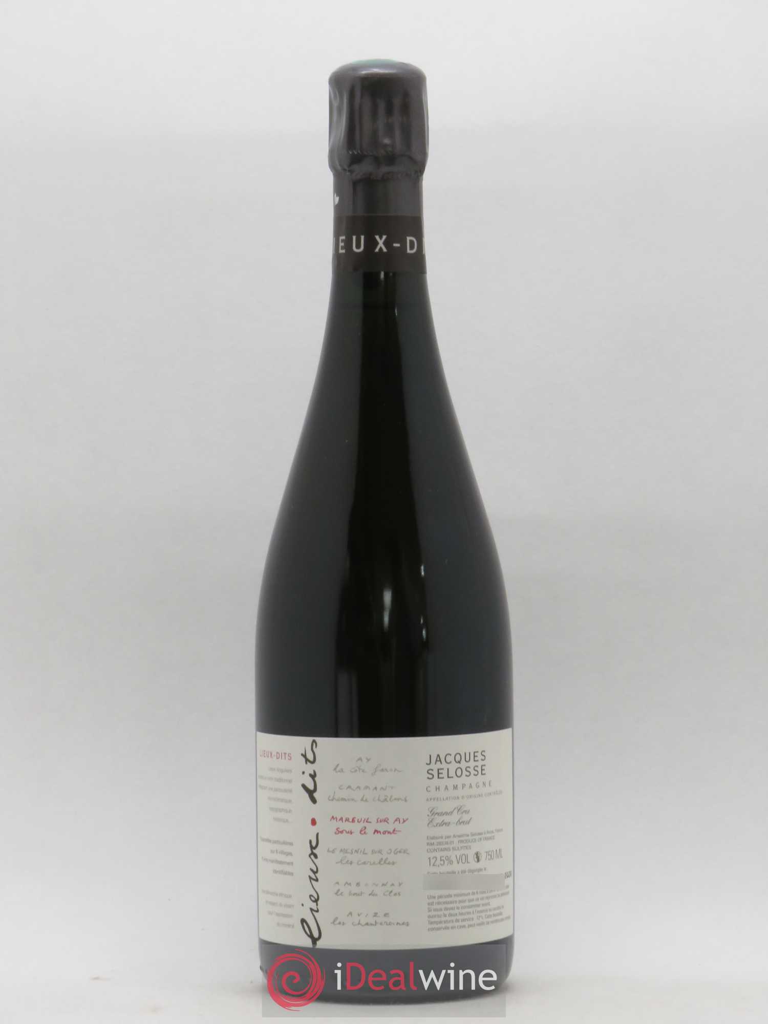 Mareuil sur Ay Sous le Mont Extra-Brut Jacques Selosse - Lot de 1 bouteille - 0