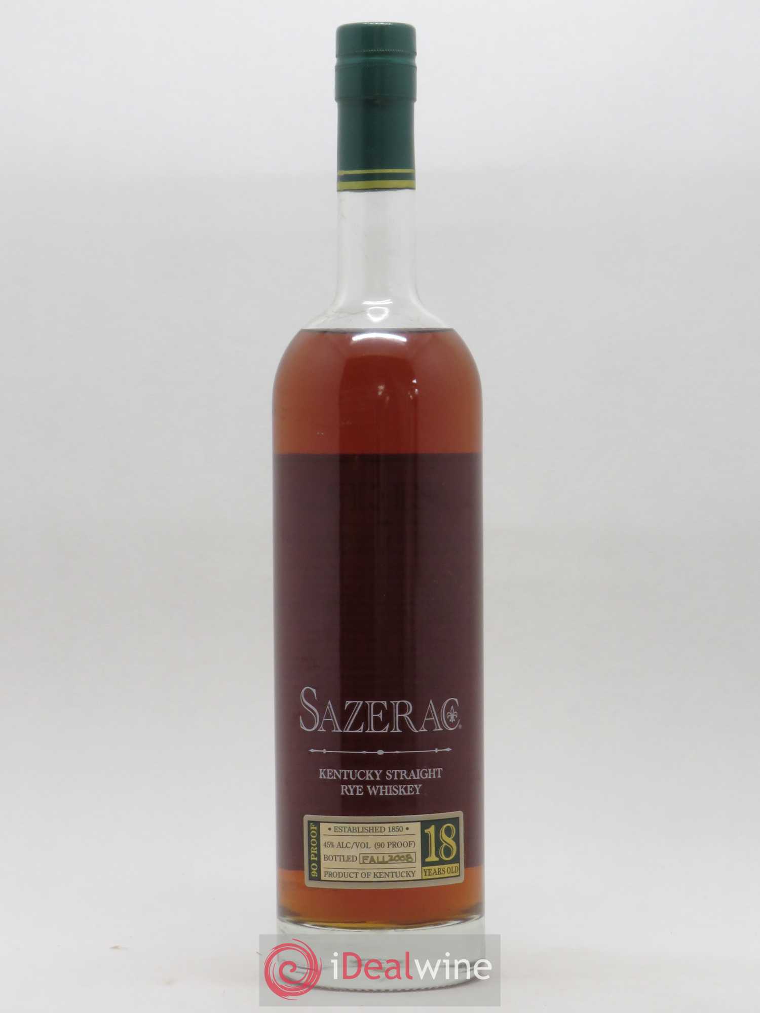 Whisky Kentucky USA Sazerac 18 Year Old 90 Proof 2008 - Posten von 1 Flasche - 0