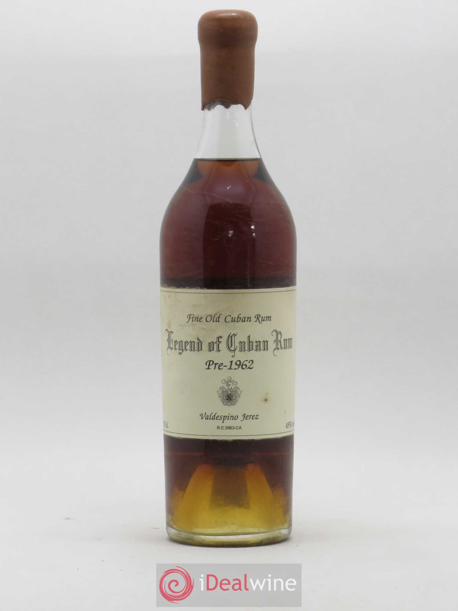 Rhum Cuba Legend of cuban rum pré-1962 Valdespino Jerez - Lot de 1 bouteille - 0