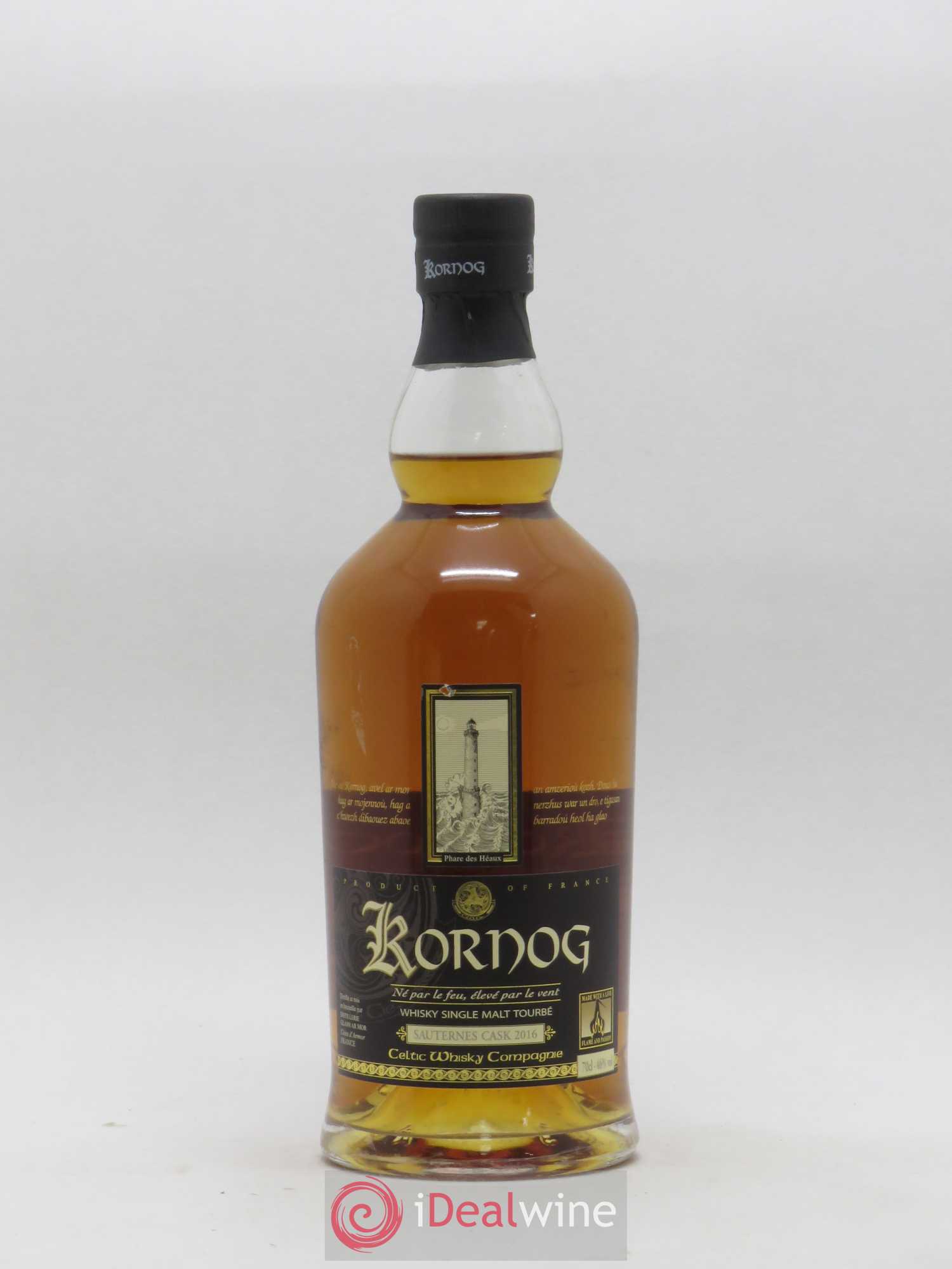 Whisky Bretagne Kornog Sauterne Cask Single Malt Tourbé Assemblage 4 Fûts 8A 10 Ans D Age 2016 - Posten von 1 Flasche - 0