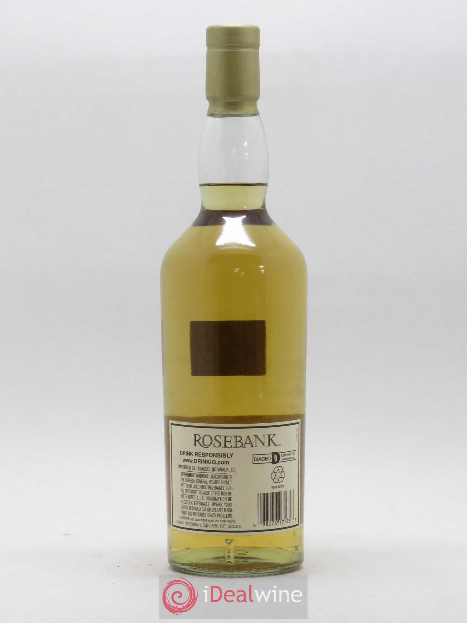 Whisky Ecossais Lowlands Rosebank 21yo Edition Limitée mise 2011 Triple Distillation 1990 - Posten von 1 Flasche - 2