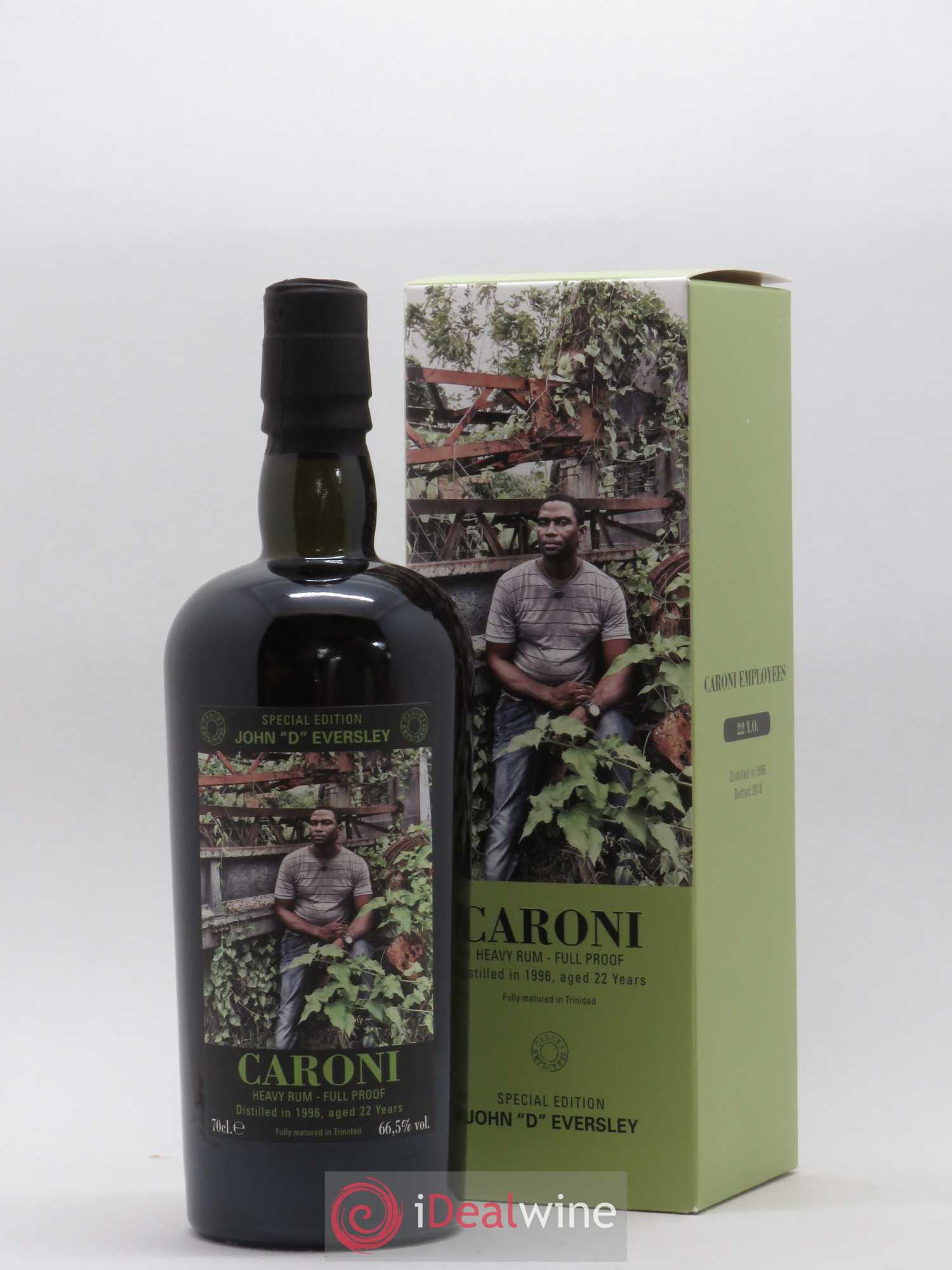 Rhum Trinidad and Tobaggo Caroni Heavy Rum Full Proof 22 Ans mise 2018 Special edition Caroni Employes John D Eversley 1996 - Posten von 1 Flasche - 0